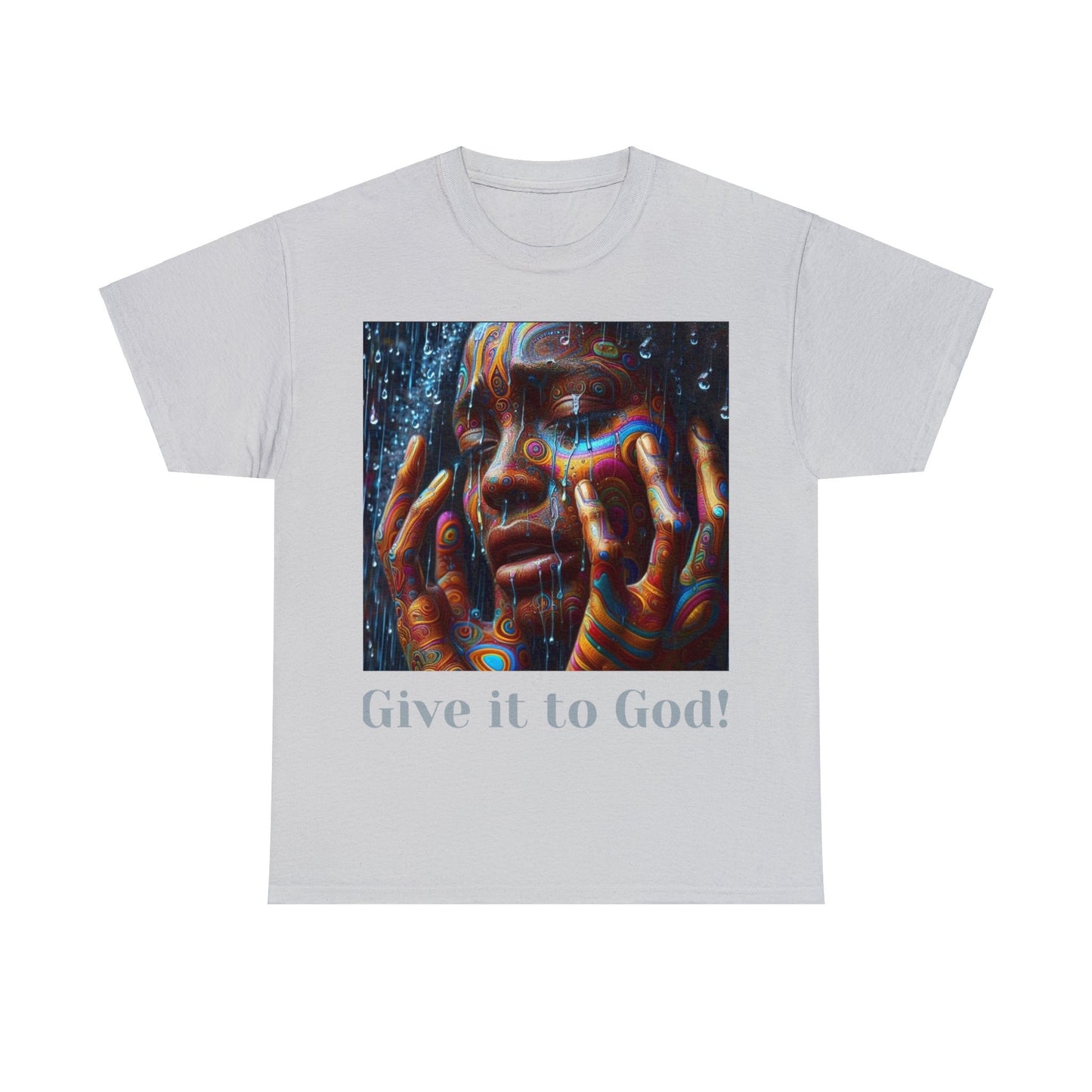 Give it God Unisex Heavy Cotton Tee - Ice Grey / S - T-Shirt