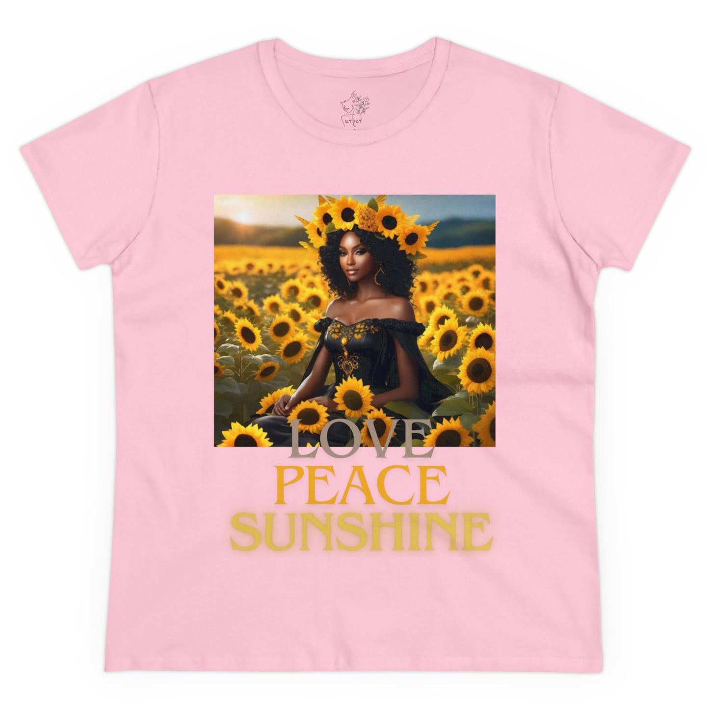 Sunshine Midweight Cotton Tee - Light Pink / S - T-Shirt