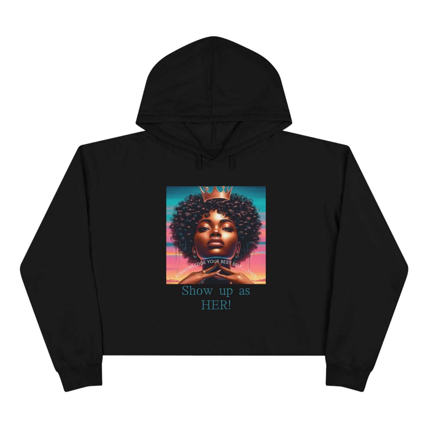 Show up Crop Hoodie - Hoodie