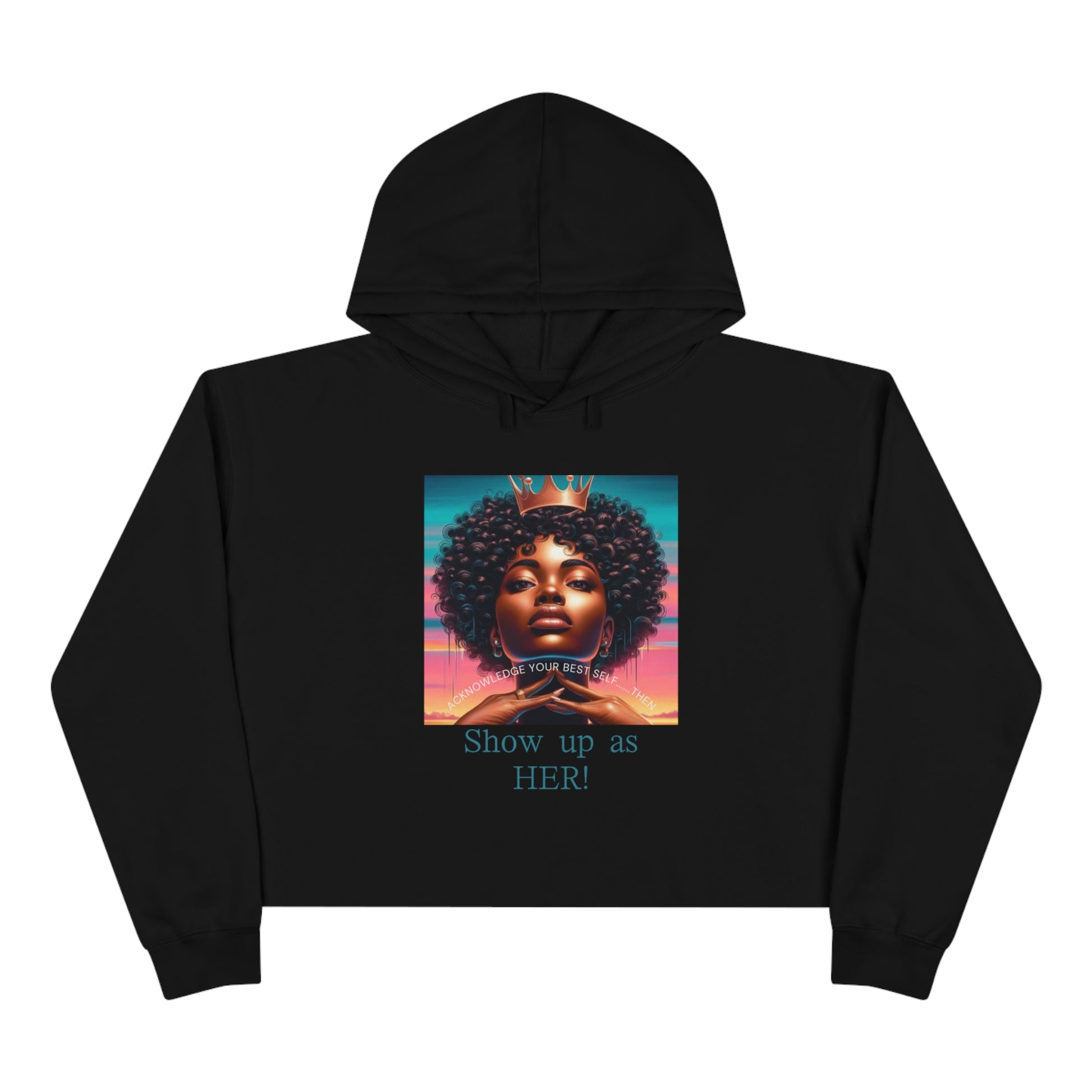 Show up Crop Hoodie - Hoodie