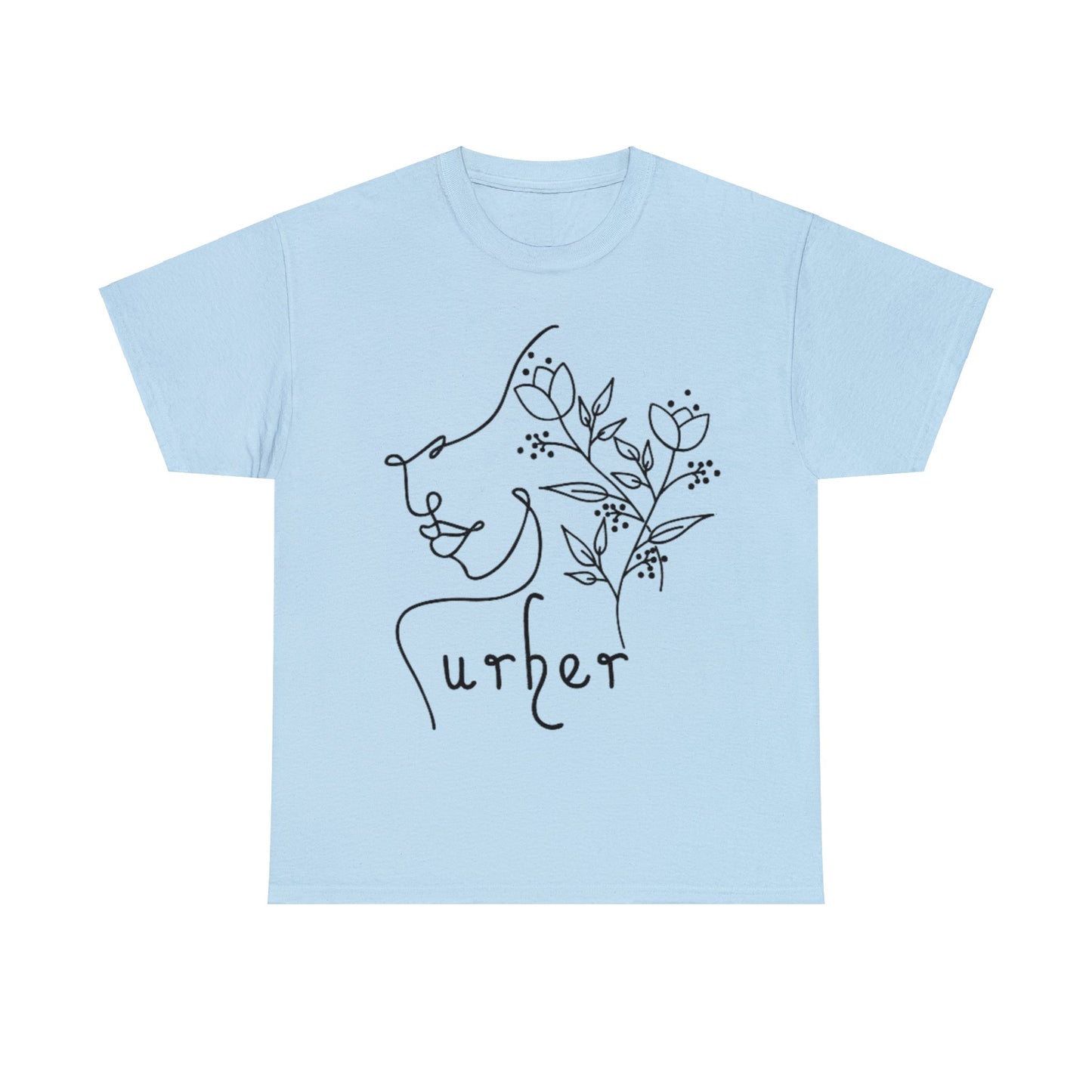 URHER Unisex Heavy Cotton Tee - Light Blue / S - T-Shirt