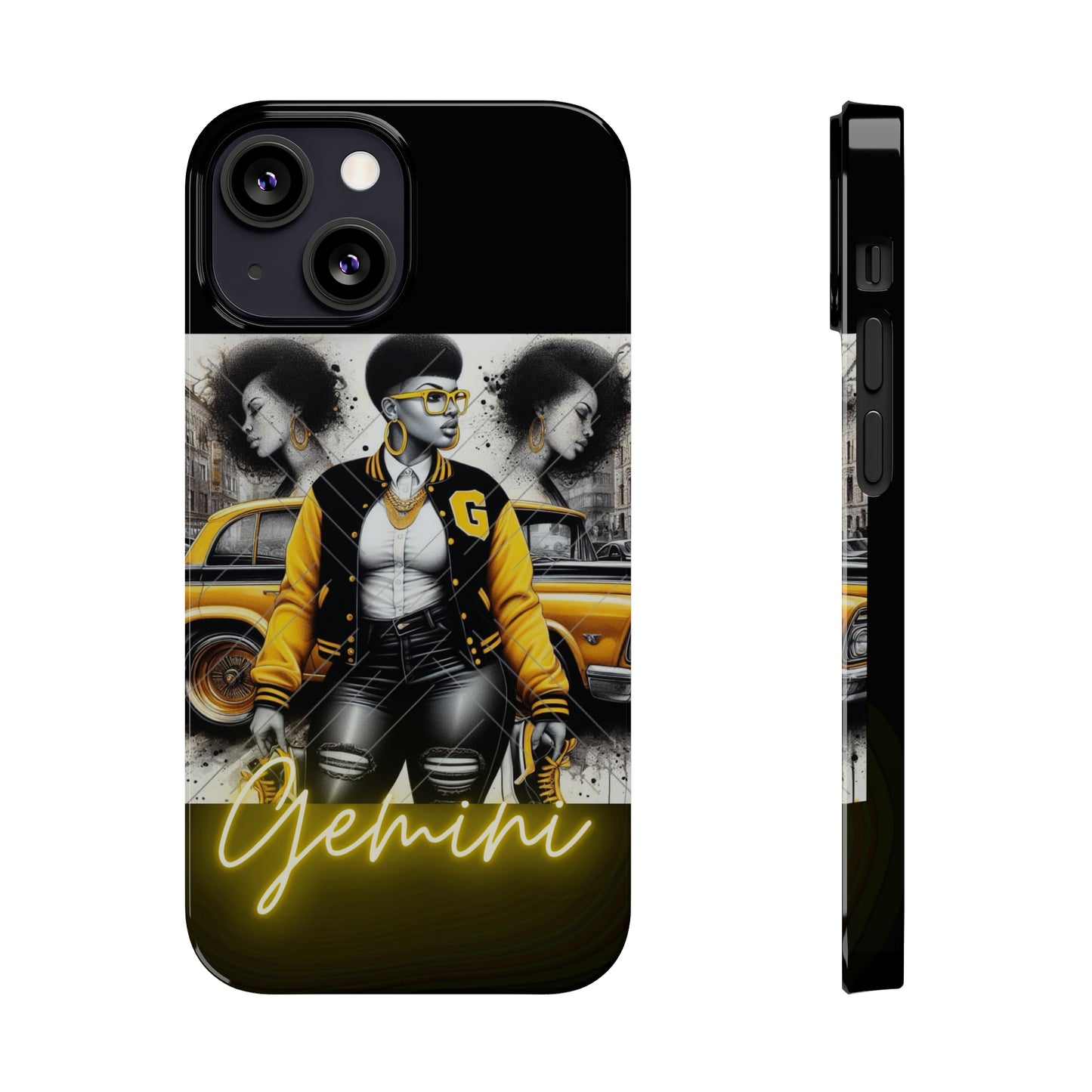 Gemini blk Phone Cases - iPhone 13 Mini - Phone Case