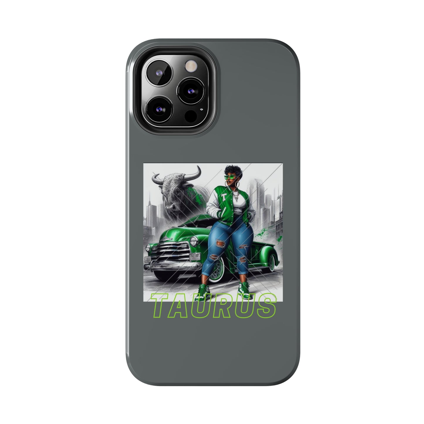 Taurus Grey Tough Phone Cases - Phone Case