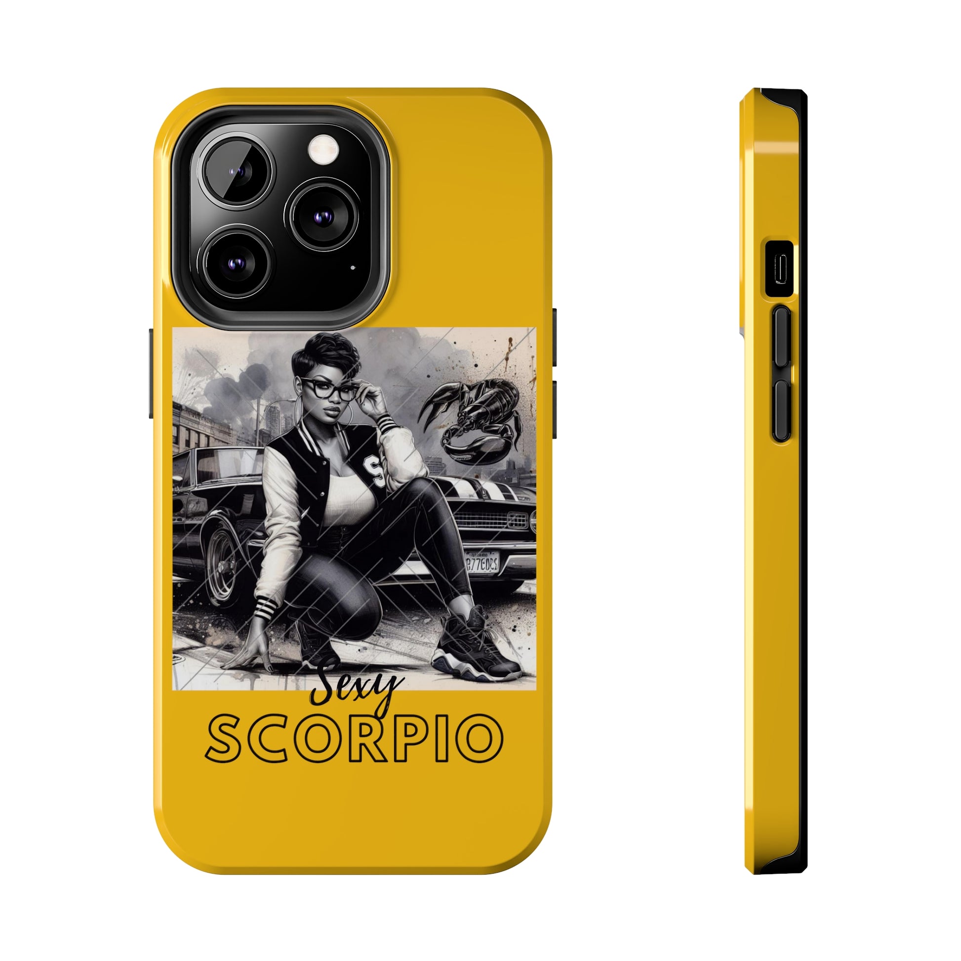 Scorpio Yellow Tough Phone Cases - Phone Case