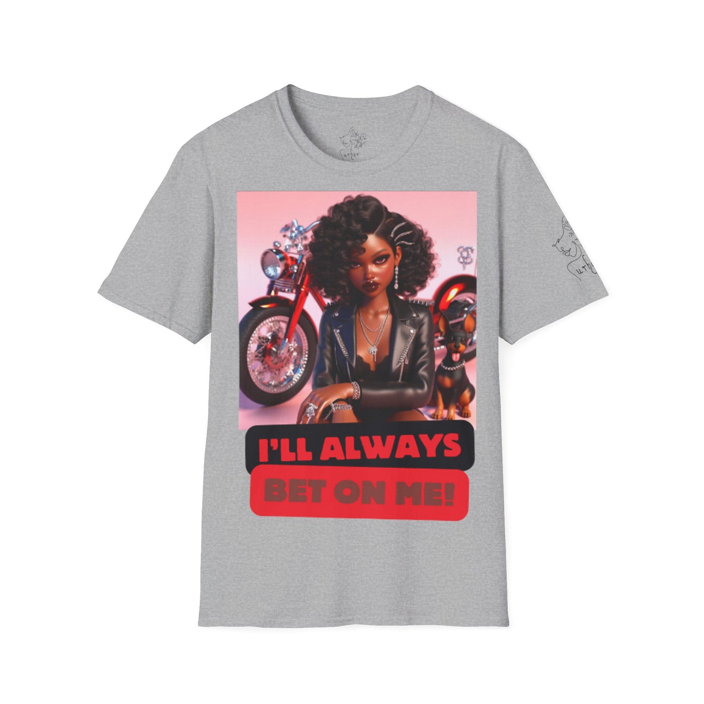 Bet on me blk in Unisex Softstyle T-Shirt - Sport Grey / S - T-Shirt