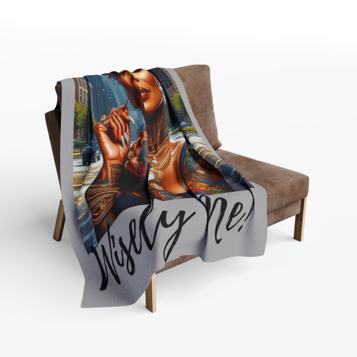 Be you Wisely me grey Arctic Fleece Blanket - Home Decor