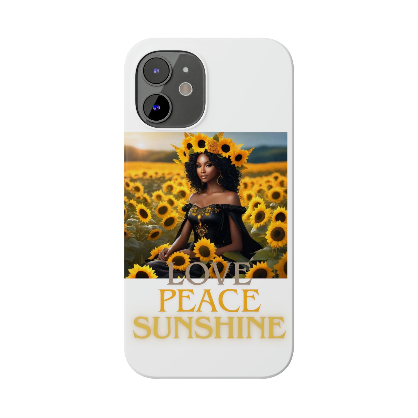 Sunshine Slim white Phone Cases - Phone Case