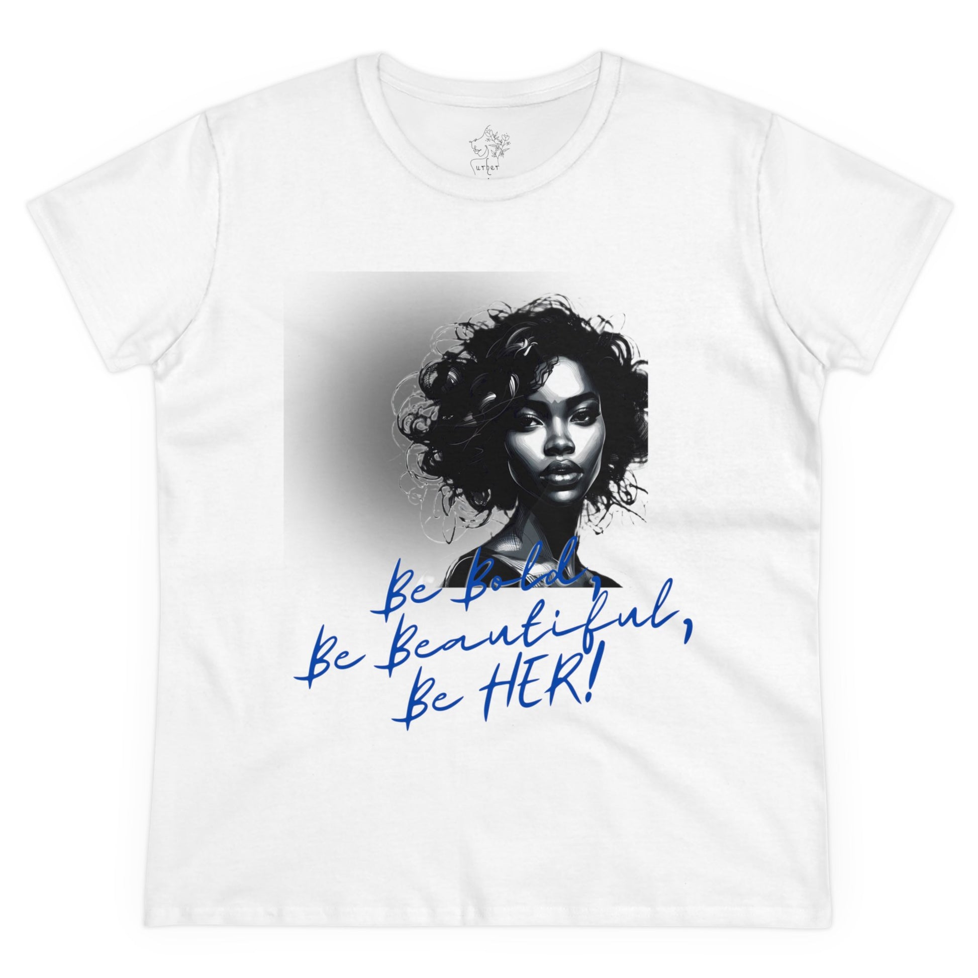 Bold Beautiful Her Women’s Cotton Tee Blue - T-Shirt