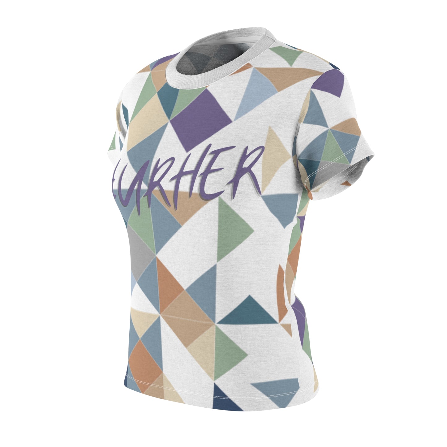 Geo White #URHER Shirt - All Over Prints