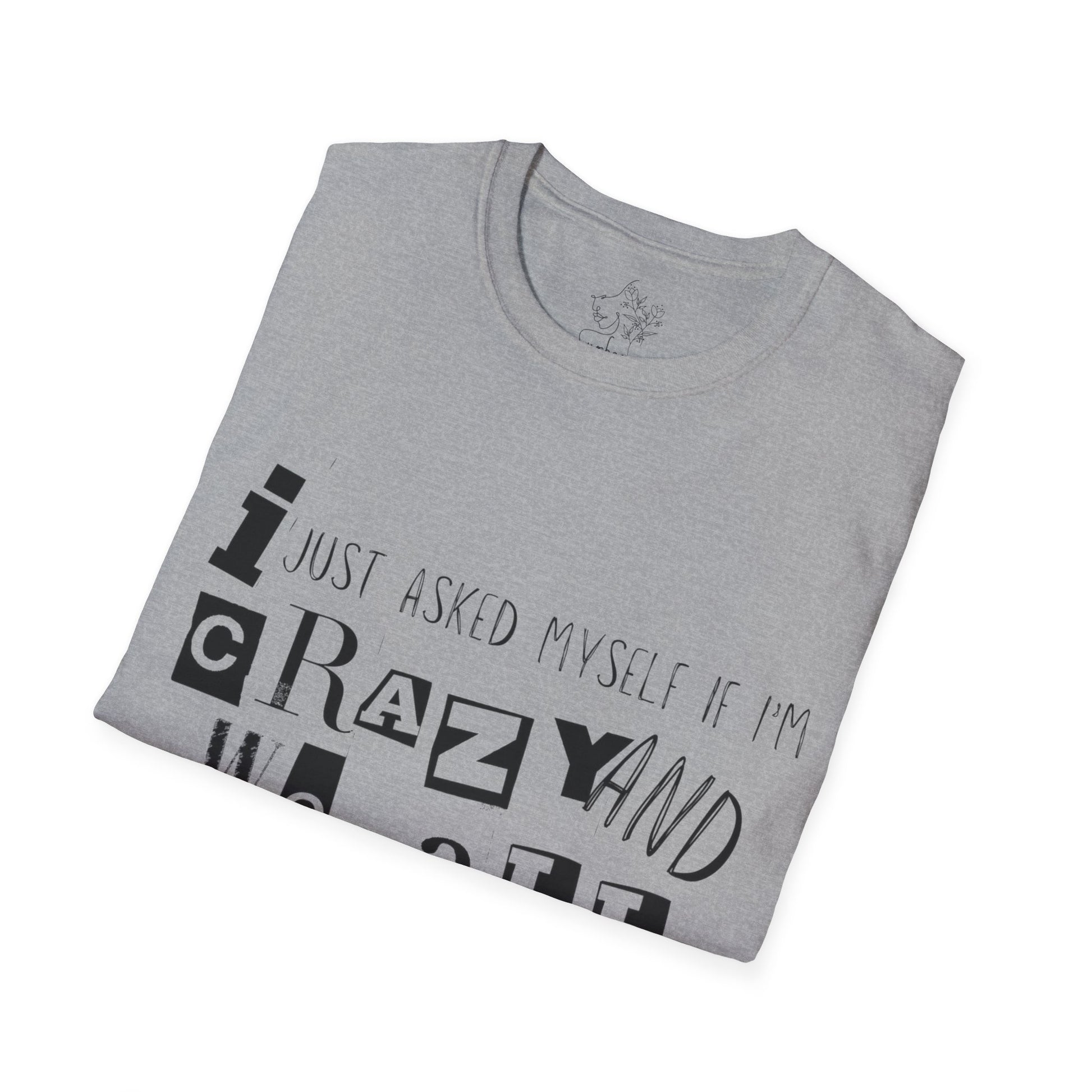 Crazy Blk Unisex Softstyle T-Shirt - T-Shirt