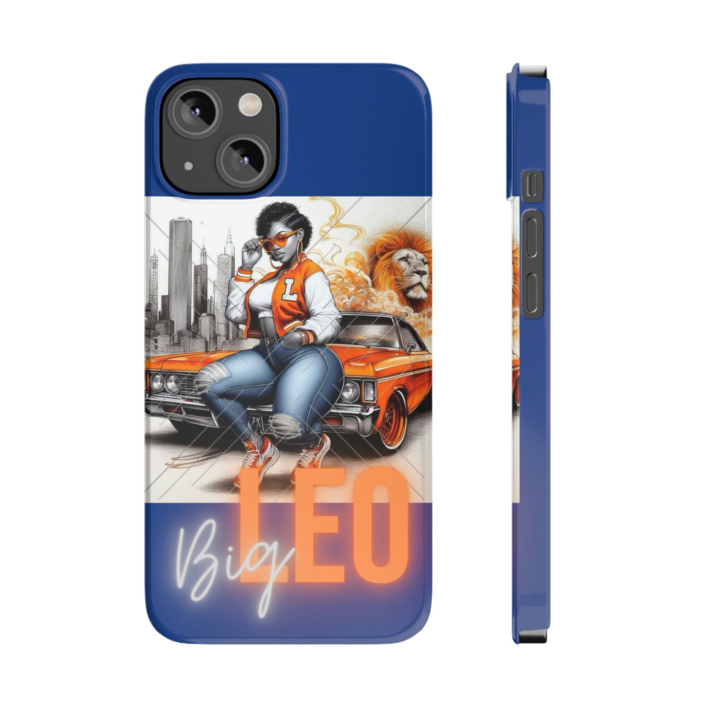 Leo Blue Phone Cases - iPhone 14 - Phone Case