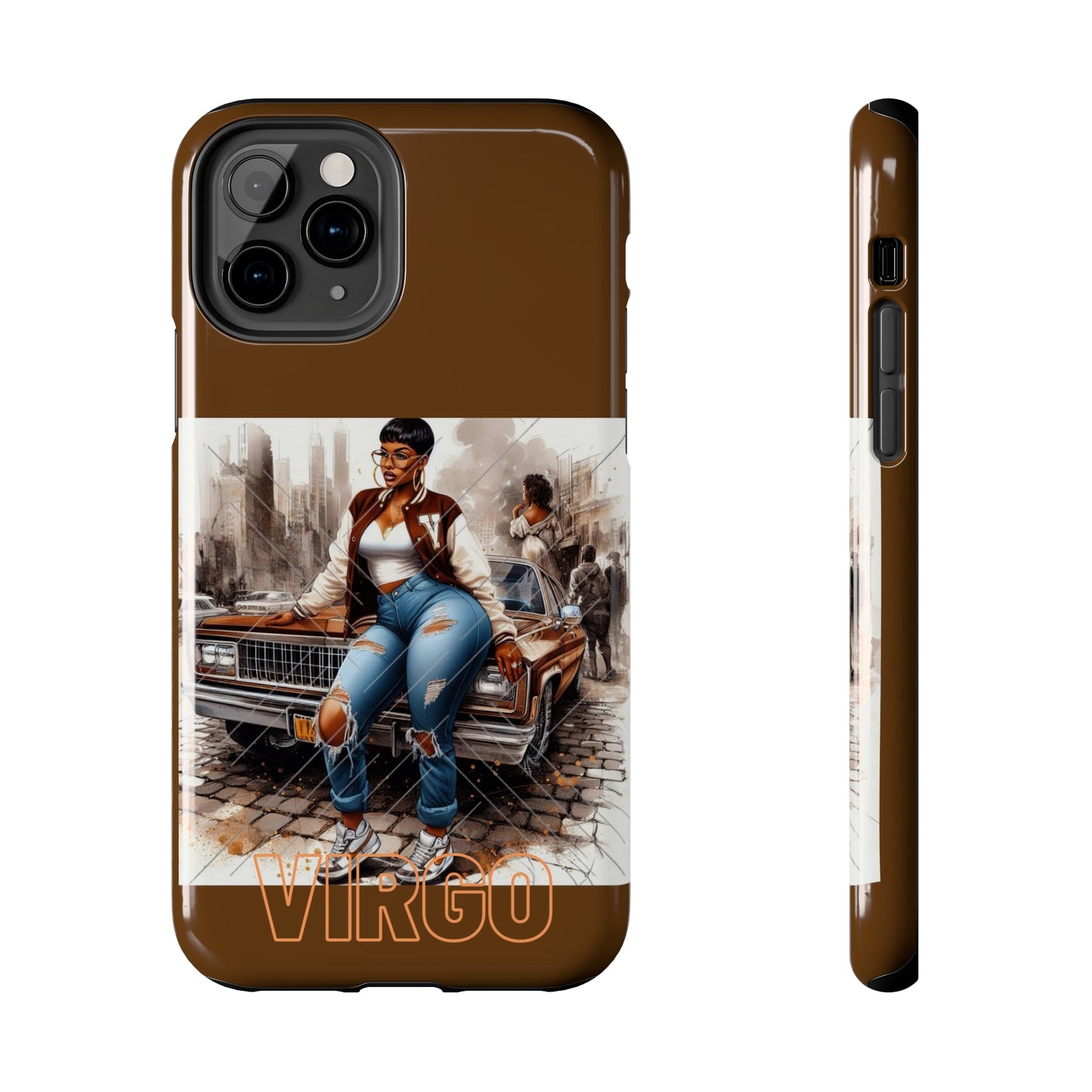 Virgo Brown Tough Phone Cases - iPhone 11 Pro - Phone Case