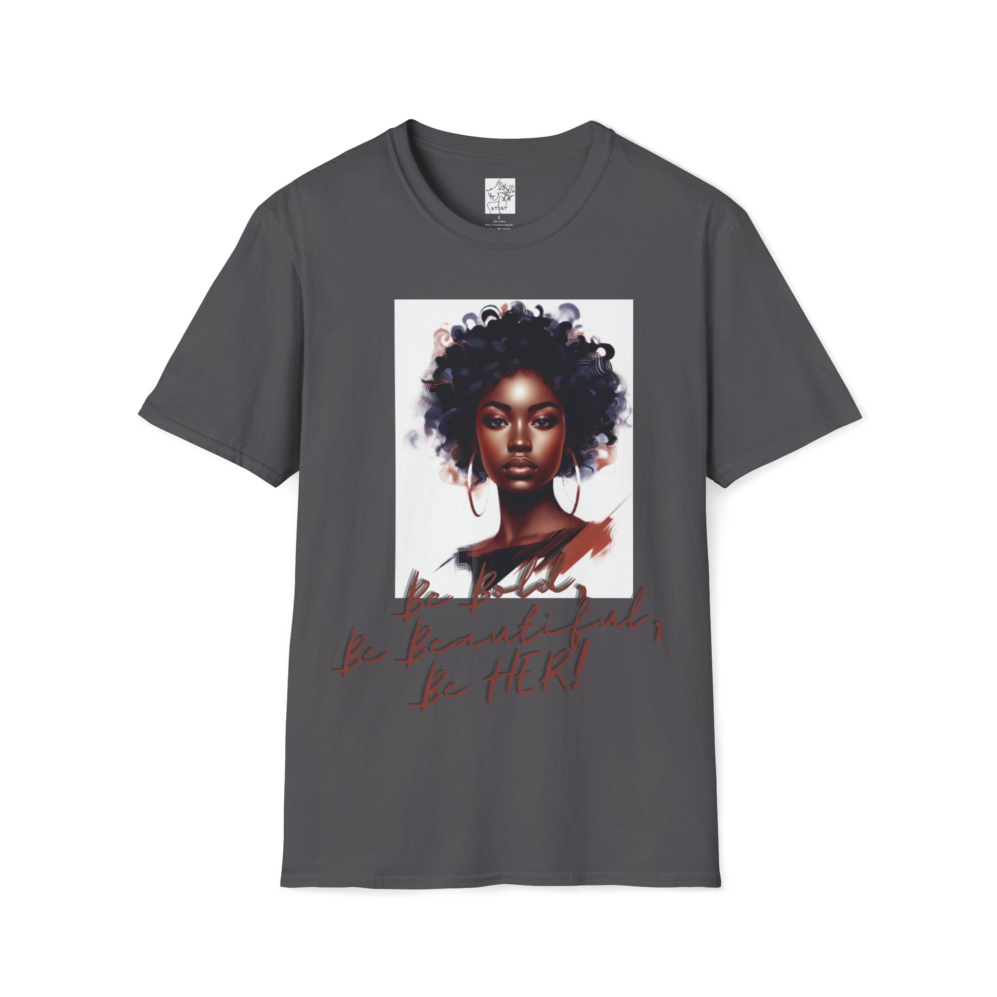 Bold Beautiful Her Hoops - Charcoal / S - T-Shirt