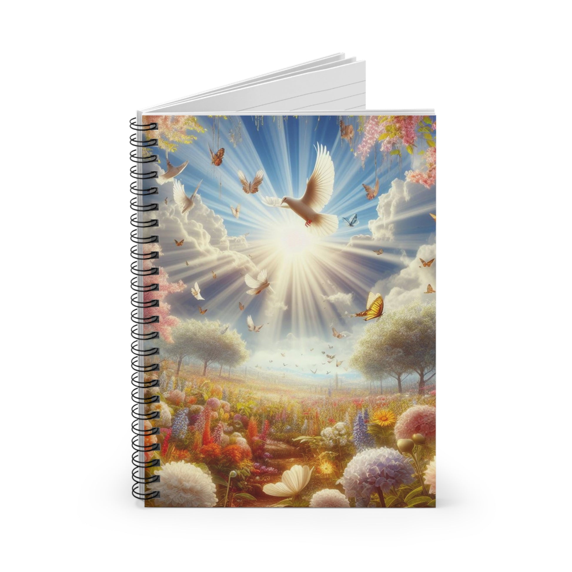 Heavenly Spiral Notebook - Ruled Line - One Size - Paper products