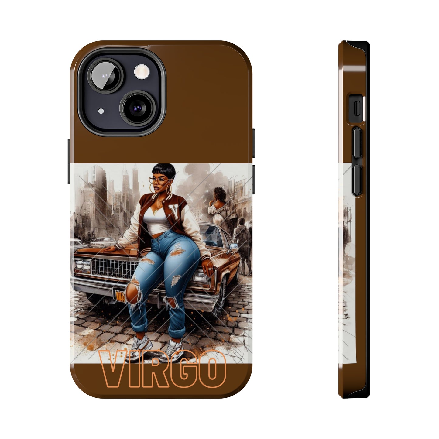 Virgo Brown Tough Phone Cases - iPhone 13 Mini - Phone Case