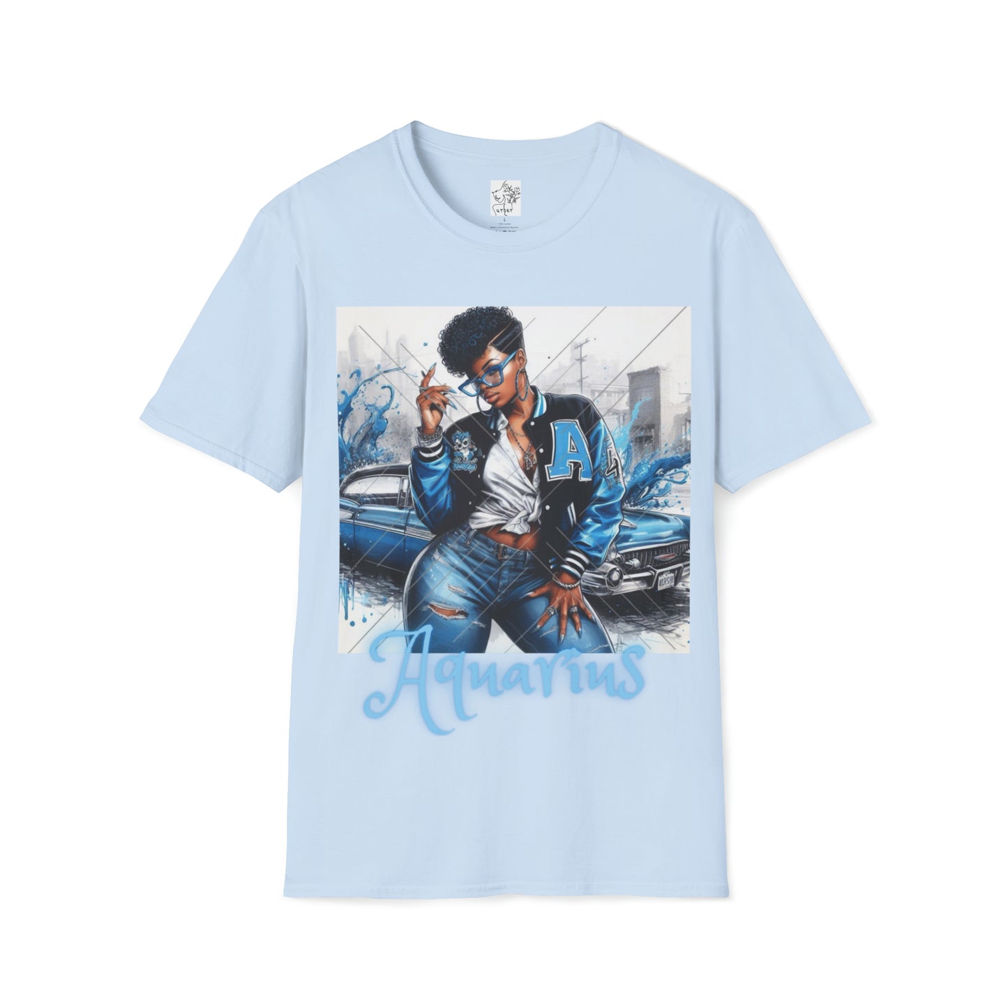 Aquarius Tee - Light Blue / S - T-Shirt