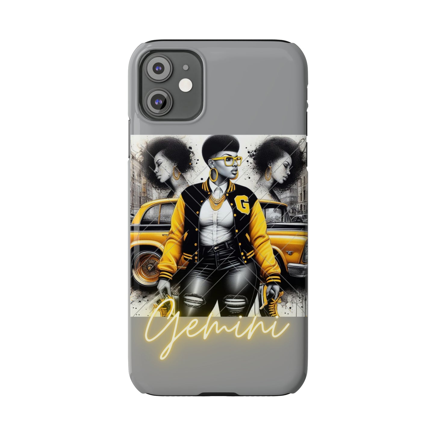 Gemini Grey Phone Cases - Phone Case