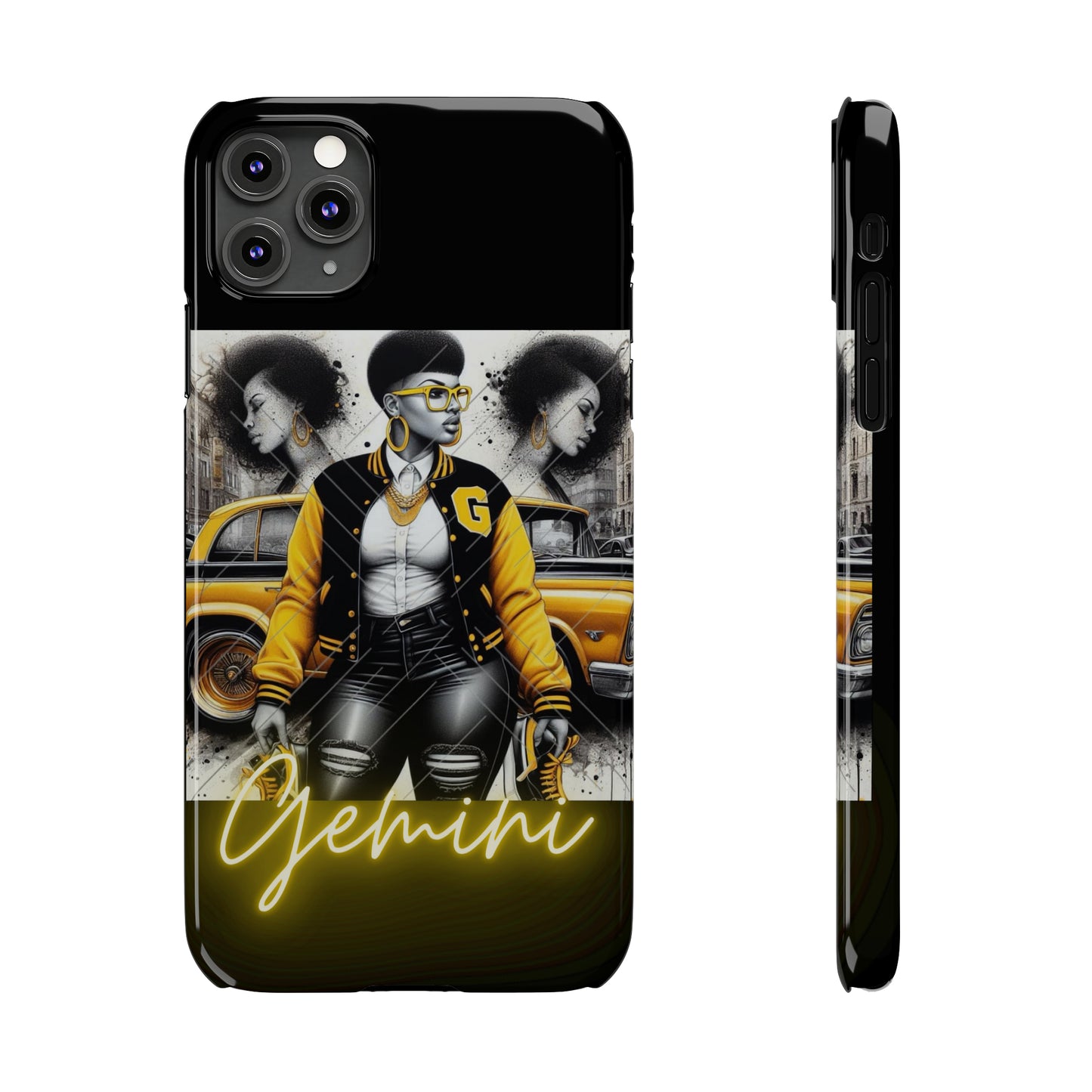 Gemini blk Phone Cases - iPhone 11 Pro Max - Phone Case