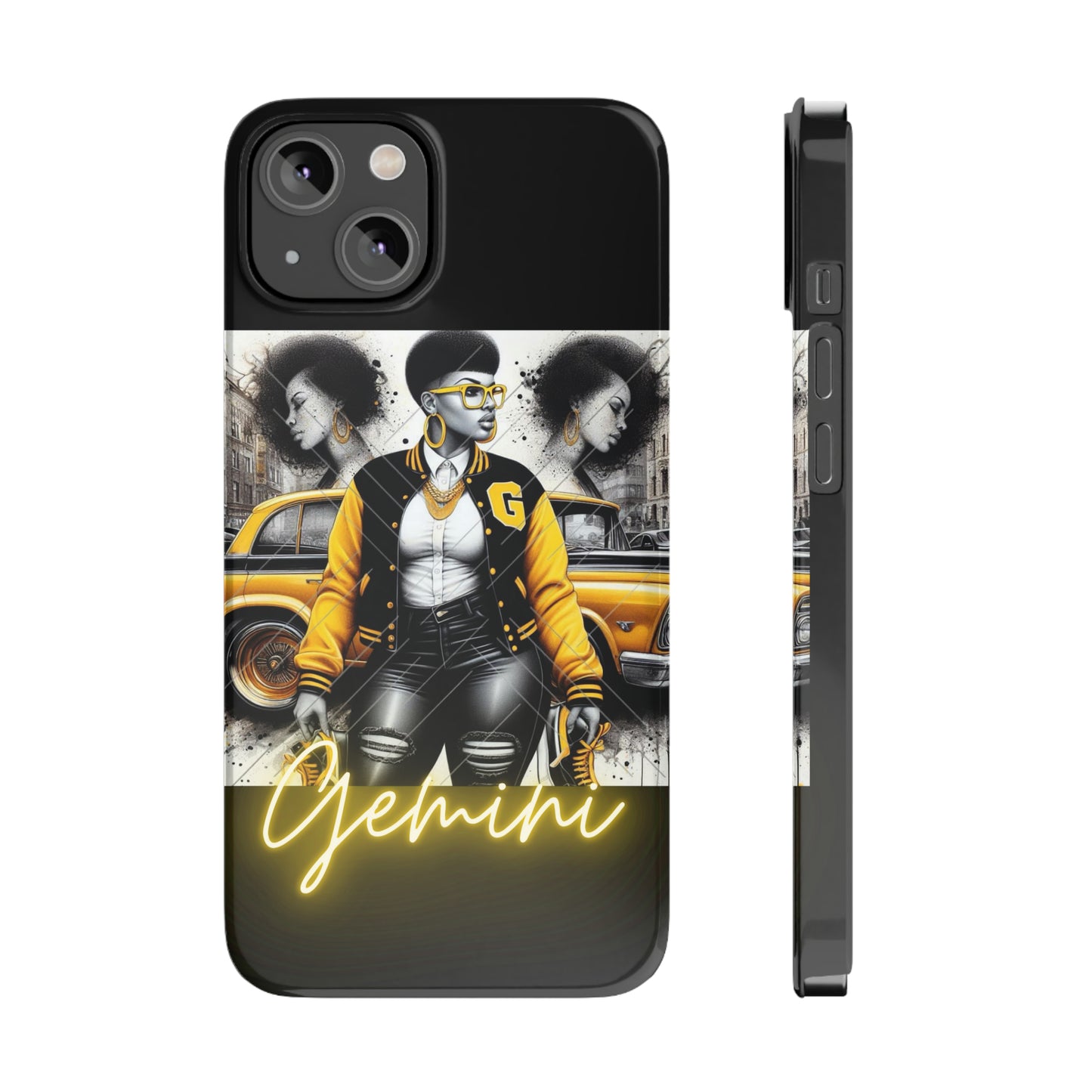 Gemini blk Phone Cases - iPhone 14 - Phone Case