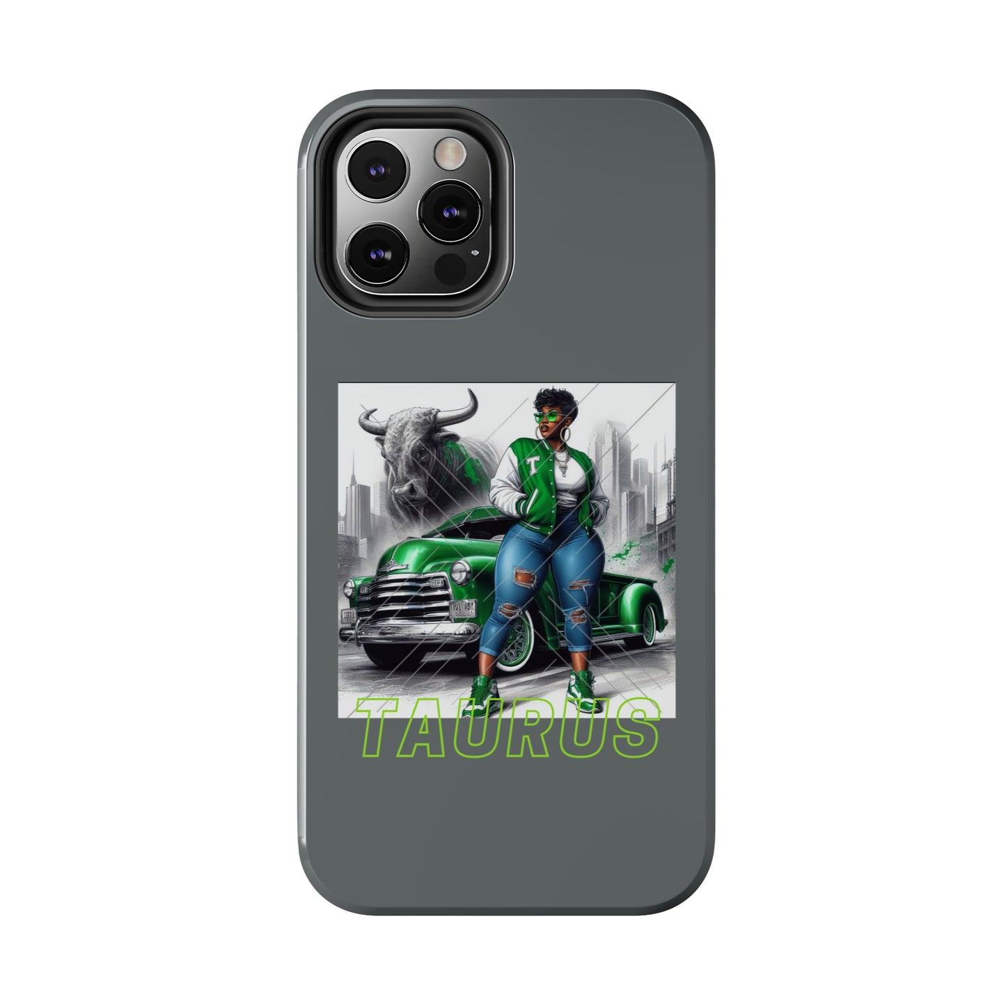 Taurus Grey Tough Phone Cases - Phone Case