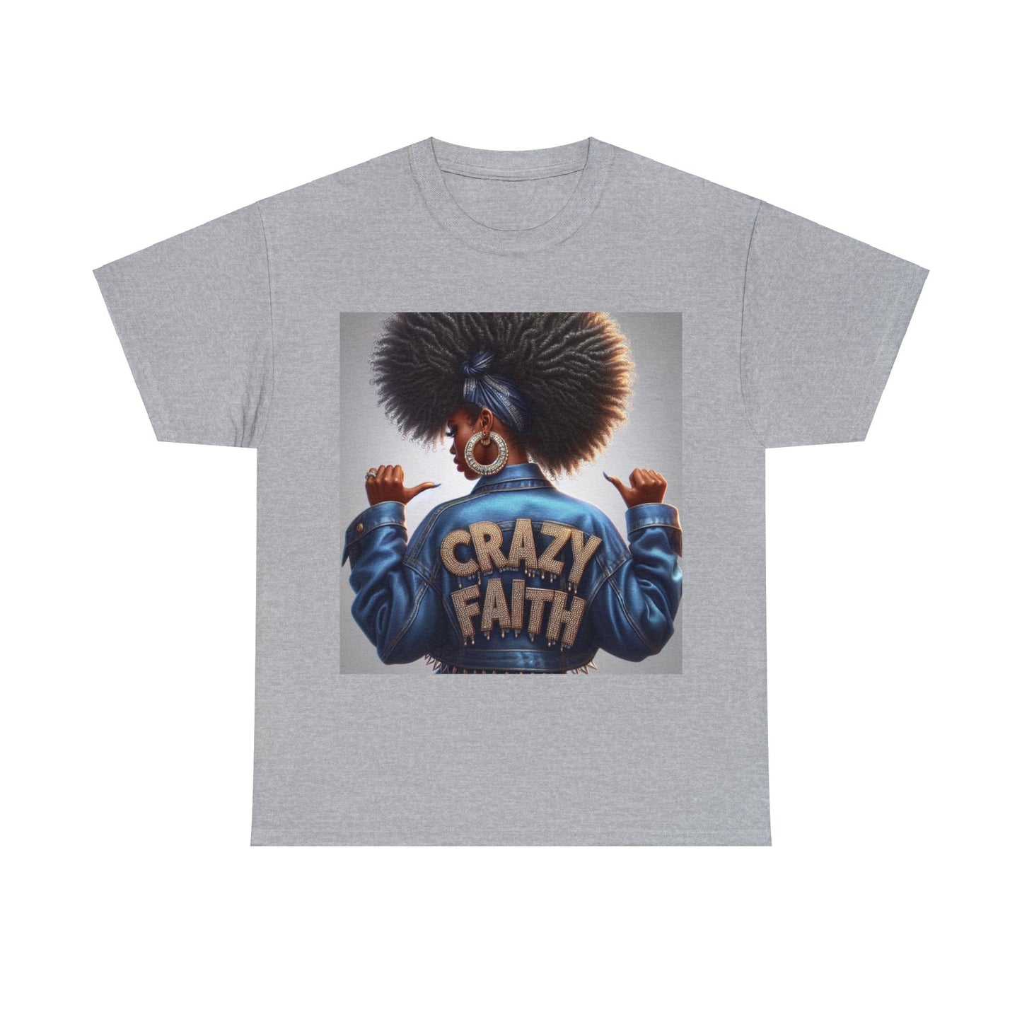 Crazy Faith Unisex Heavy Cotton Tee - Sport Grey / S - T-Shirt