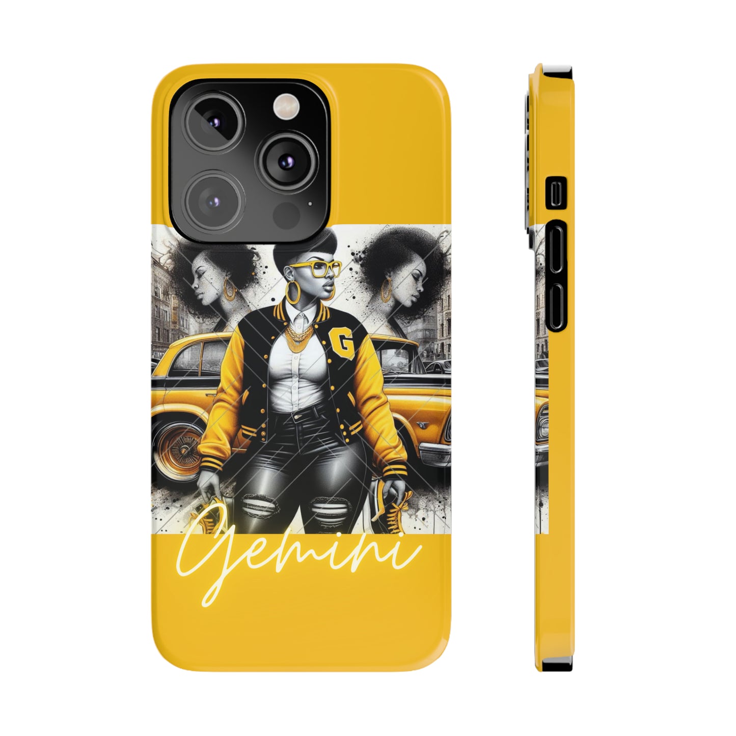 Gemini Gold Phone Cases - iPhone 14 Pro - Phone Case