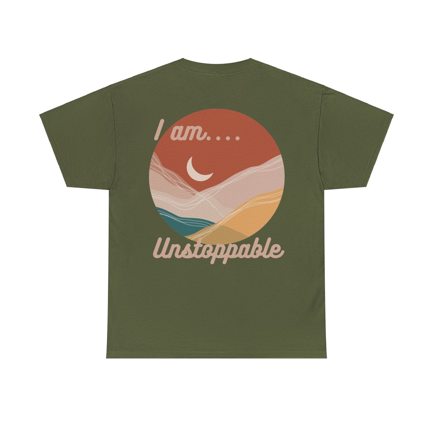 Unstoppable Unisex Heavy Cotton Tee - Military Green / S - T-Shirt