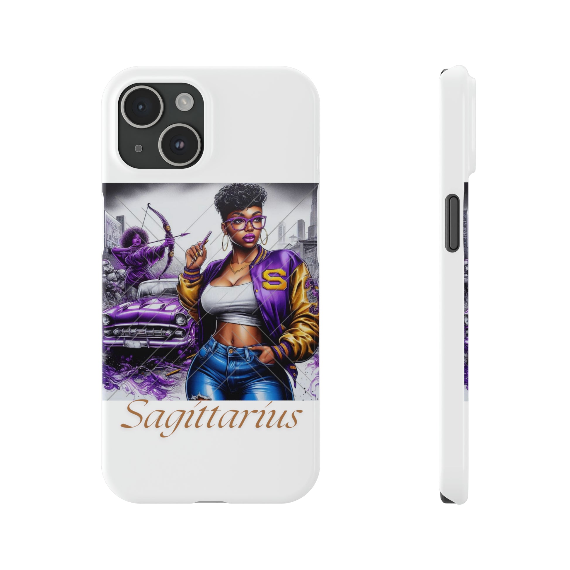 Sagittarius Slim Phone Cases - iPhone 15 - Phone Case