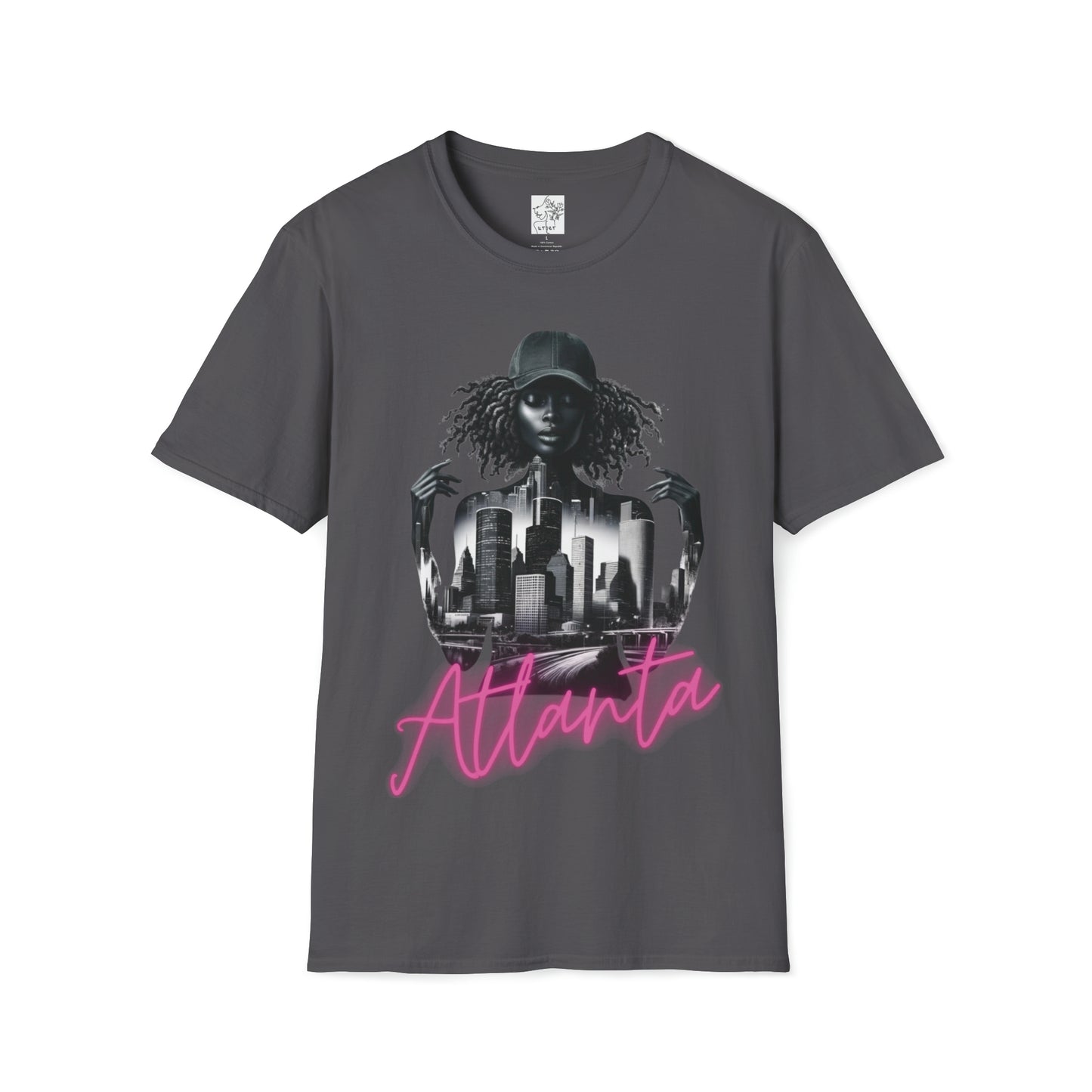 Atlanta Tee Pink - Charcoal / S - T-Shirt