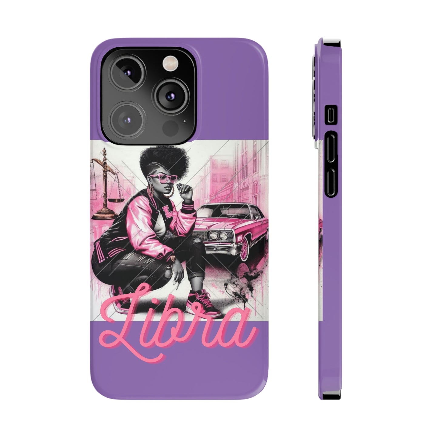 Libria Purple Phone Cases - iPhone 14 Pro - Phone Case