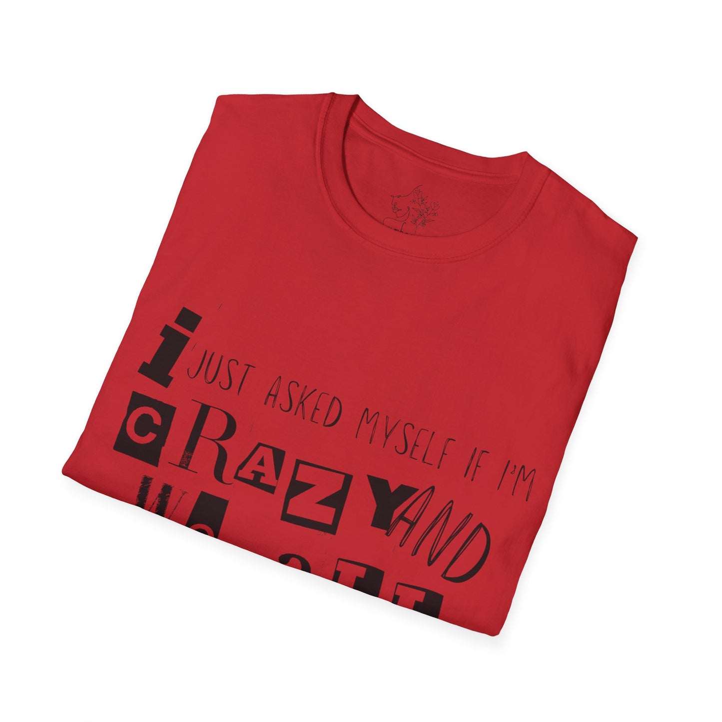 Crazy Blk Unisex Softstyle T-Shirt - T-Shirt