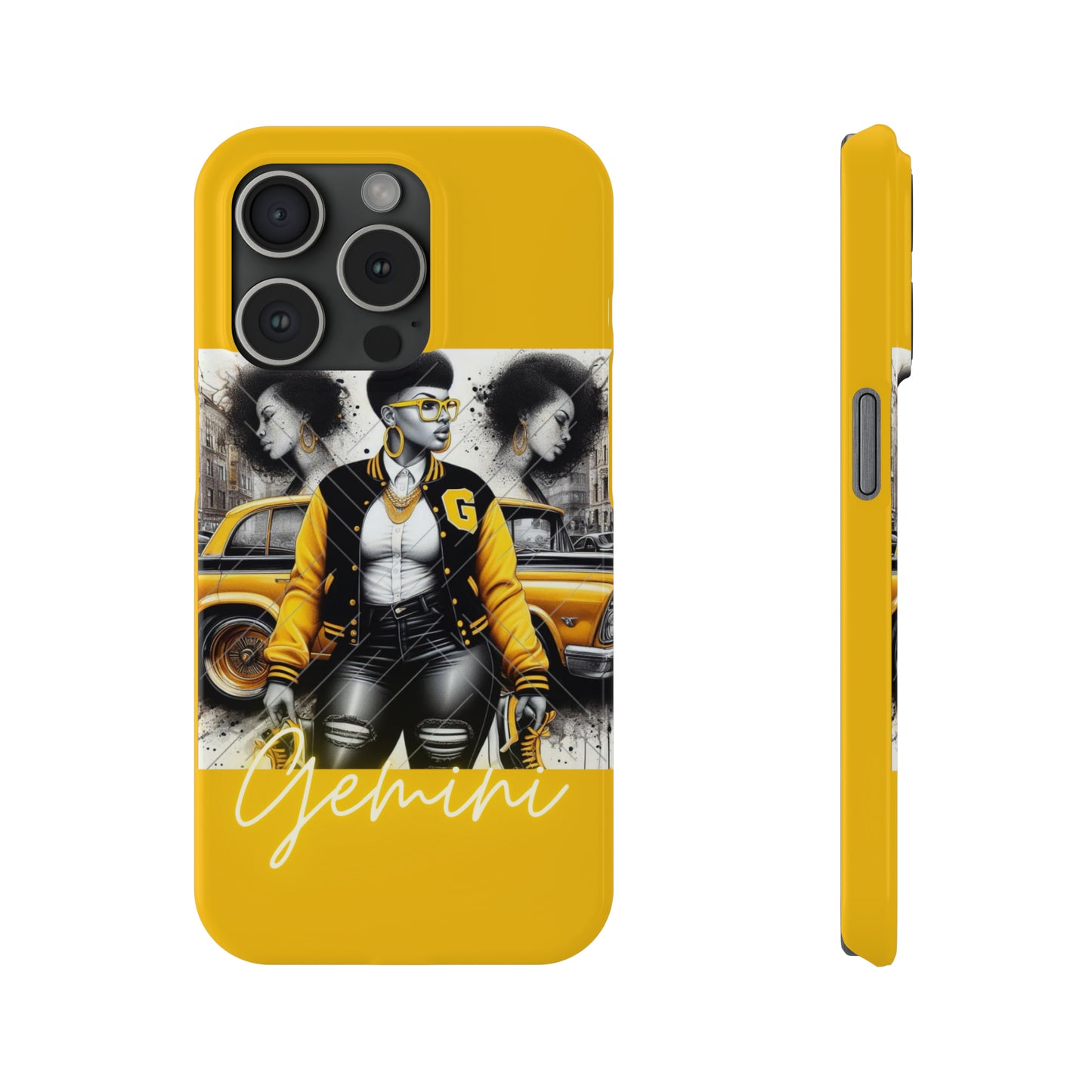 Gemini Gold Phone Cases - iPhone 15 Pro - Phone Case