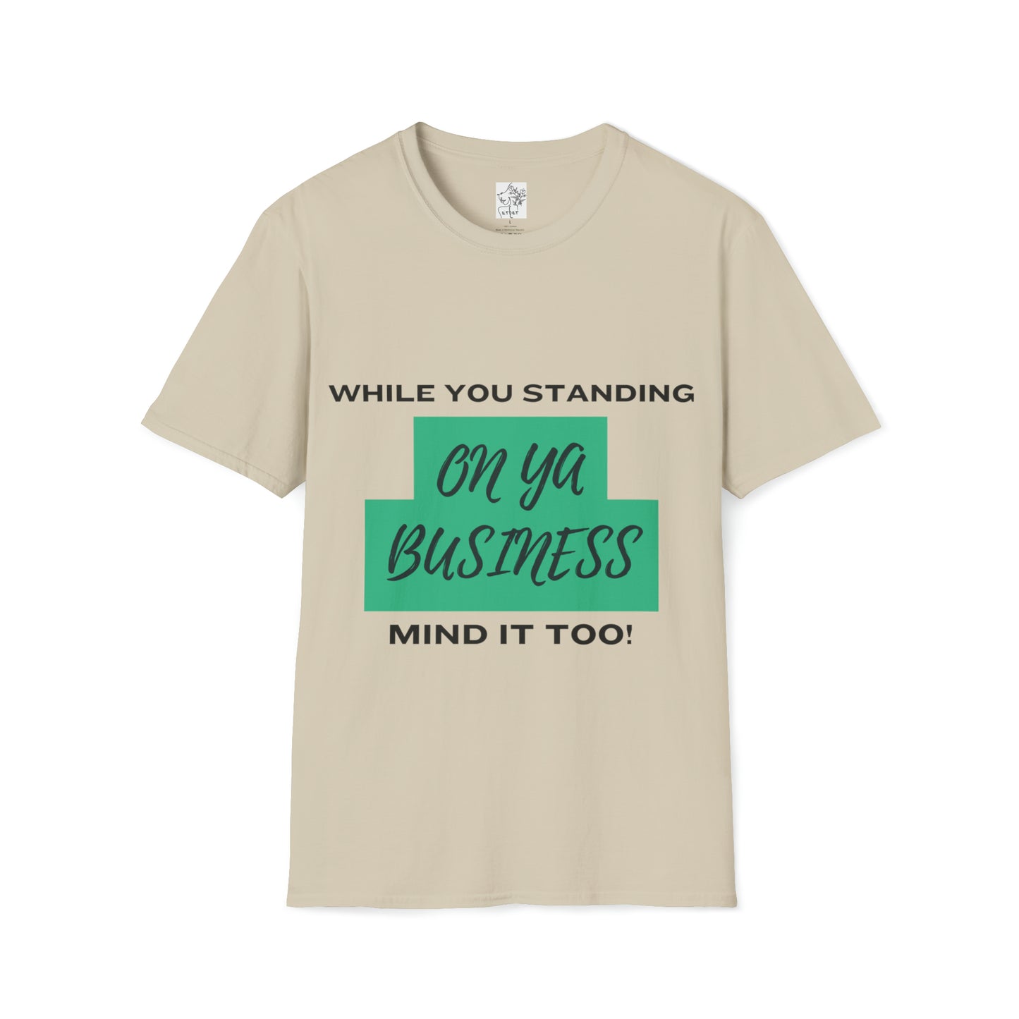 Mind a business Tee green - Sand / S - T-Shirt