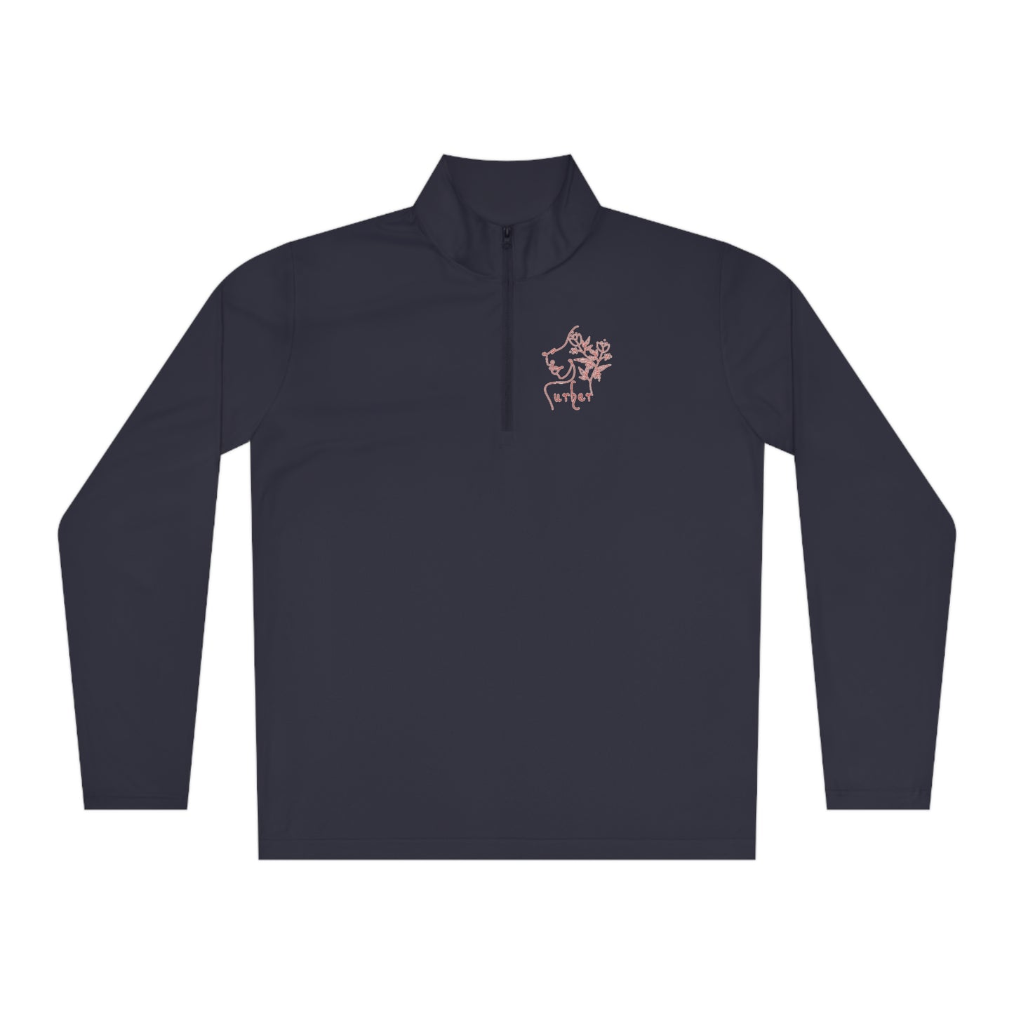 Bet on me White Unisex Quarter-Zip Pullover - True Navy / 2XL - Long-sleeve