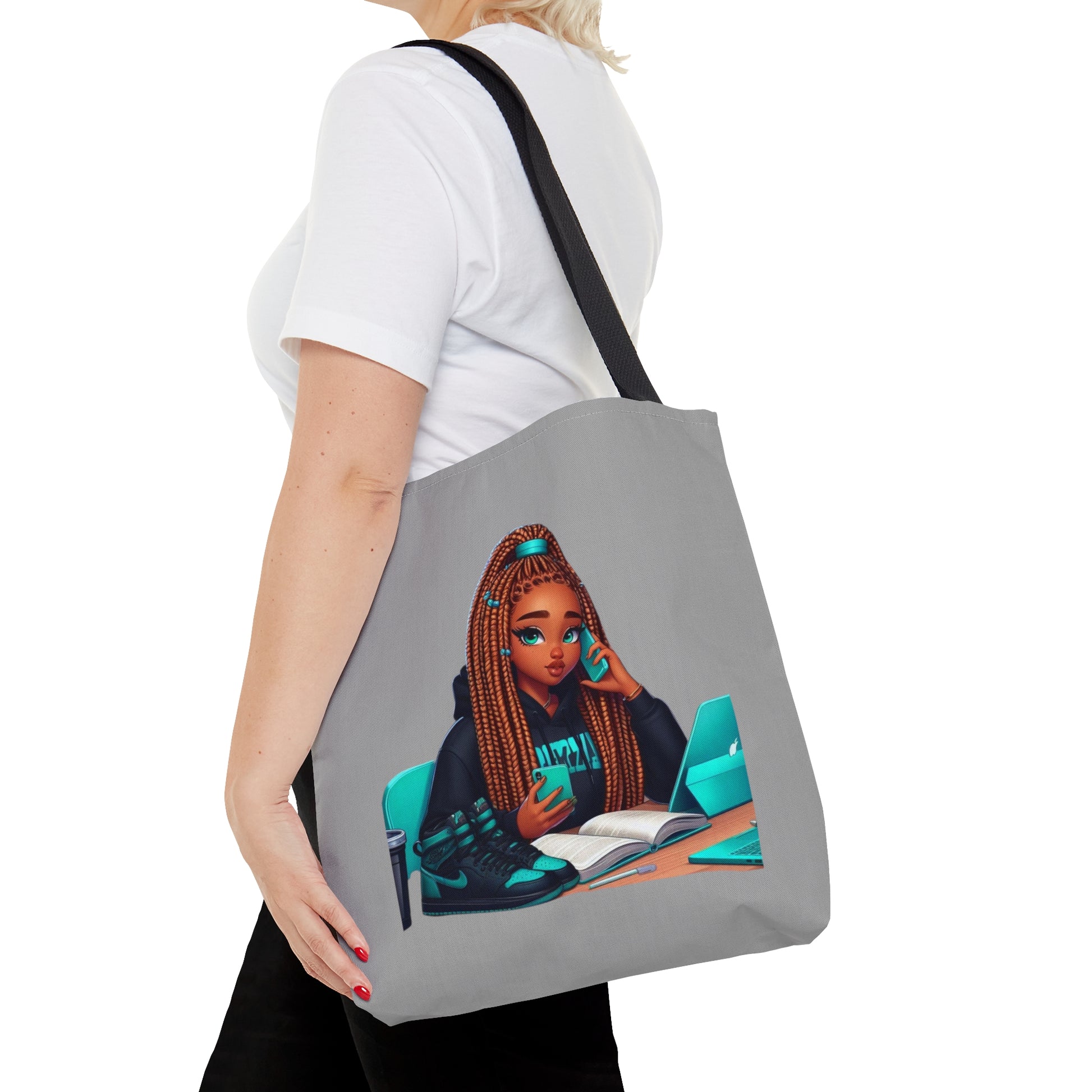 Tote Bag Teal/Grey - Bags