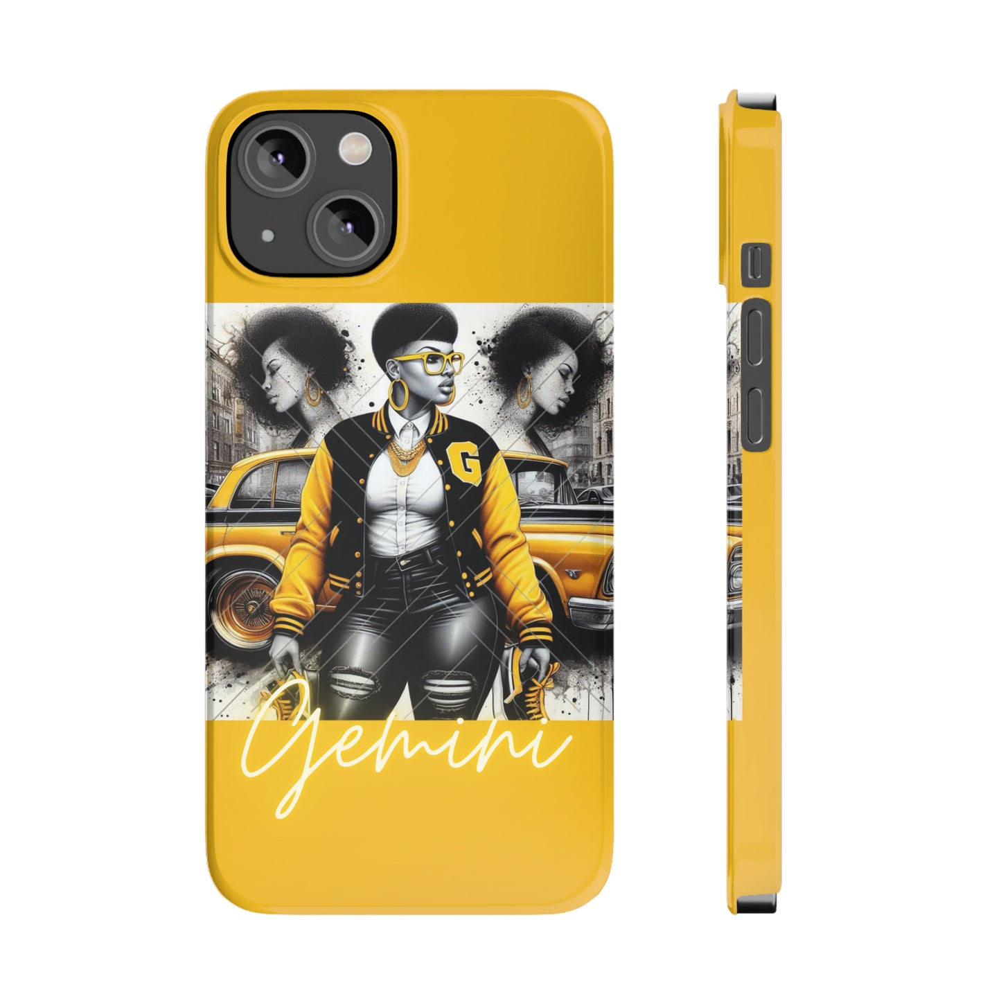 Gemini Gold Phone Cases - iPhone 14 - Phone Case