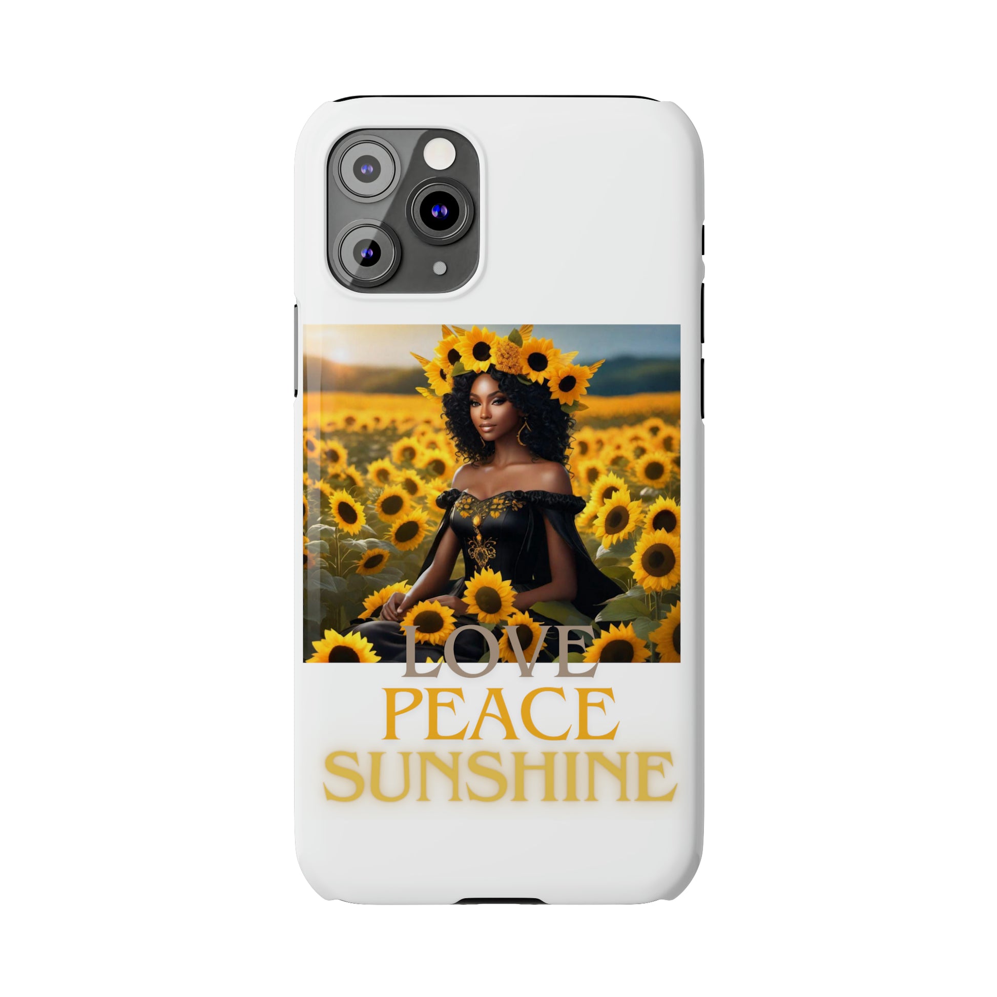 Sunshine Slim white Phone Cases - Phone Case