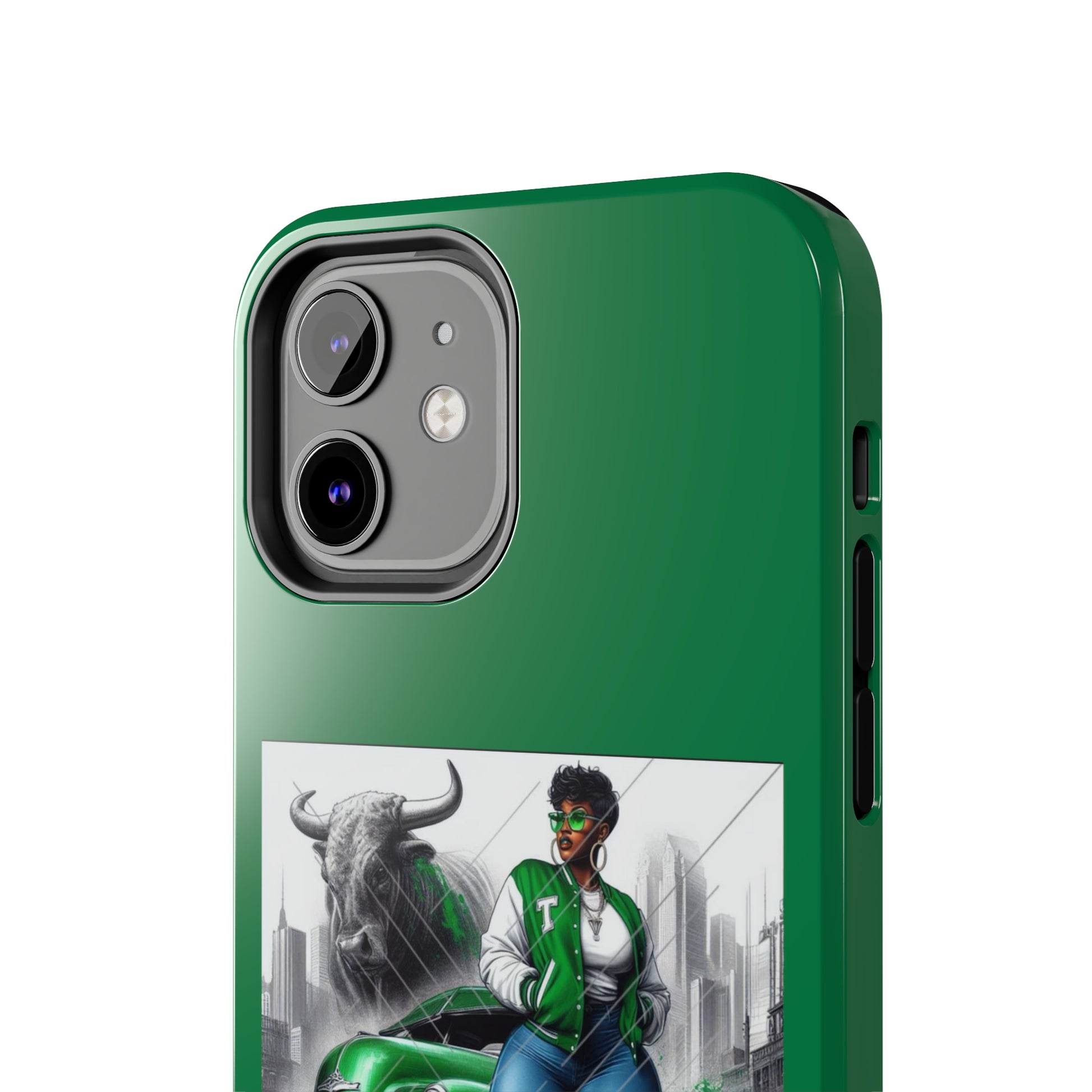 Taurus Green Tough Phone Cases - Phone Case