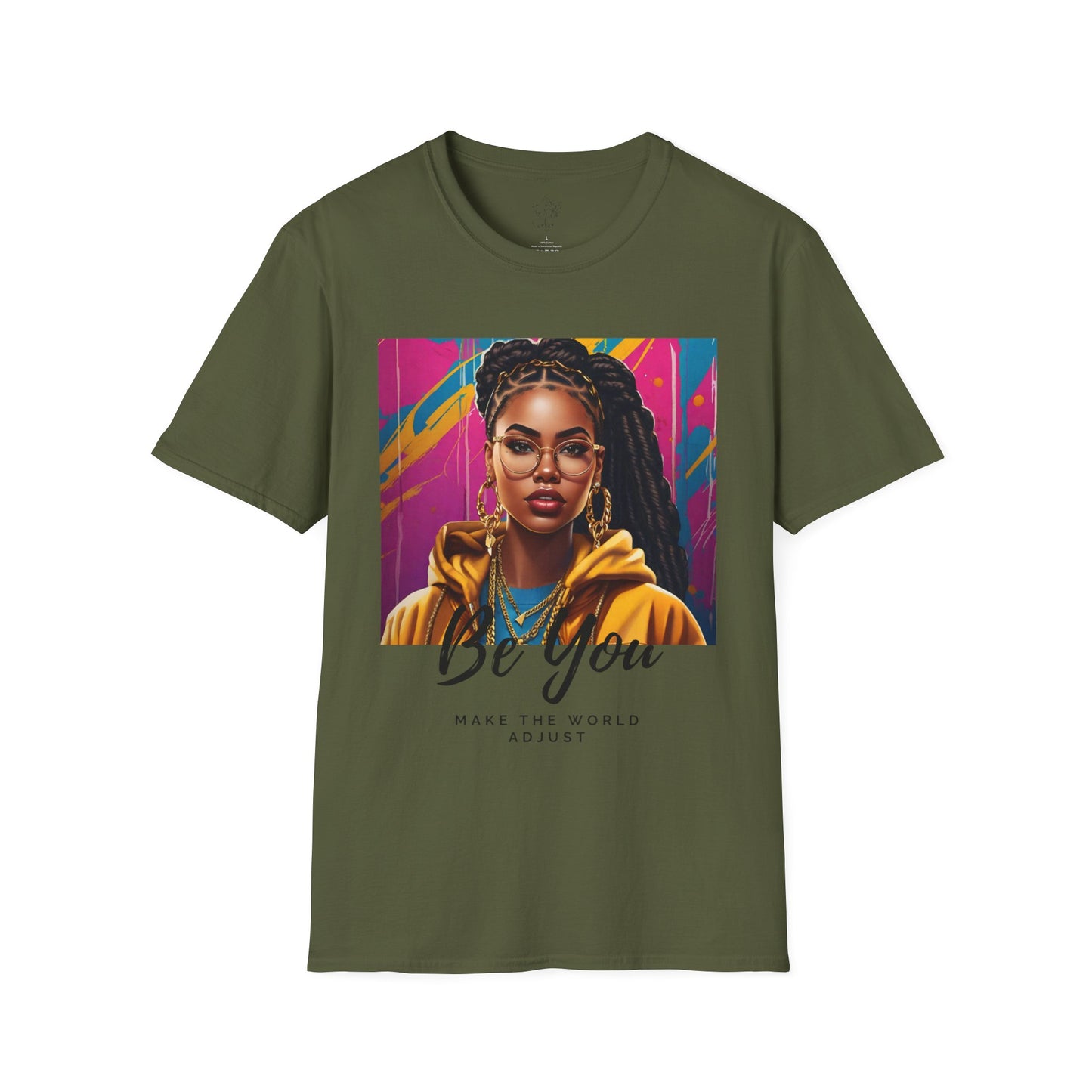 Be You Locs Unisex Softstyle T-Shirt - Military Green / S - T-Shirt