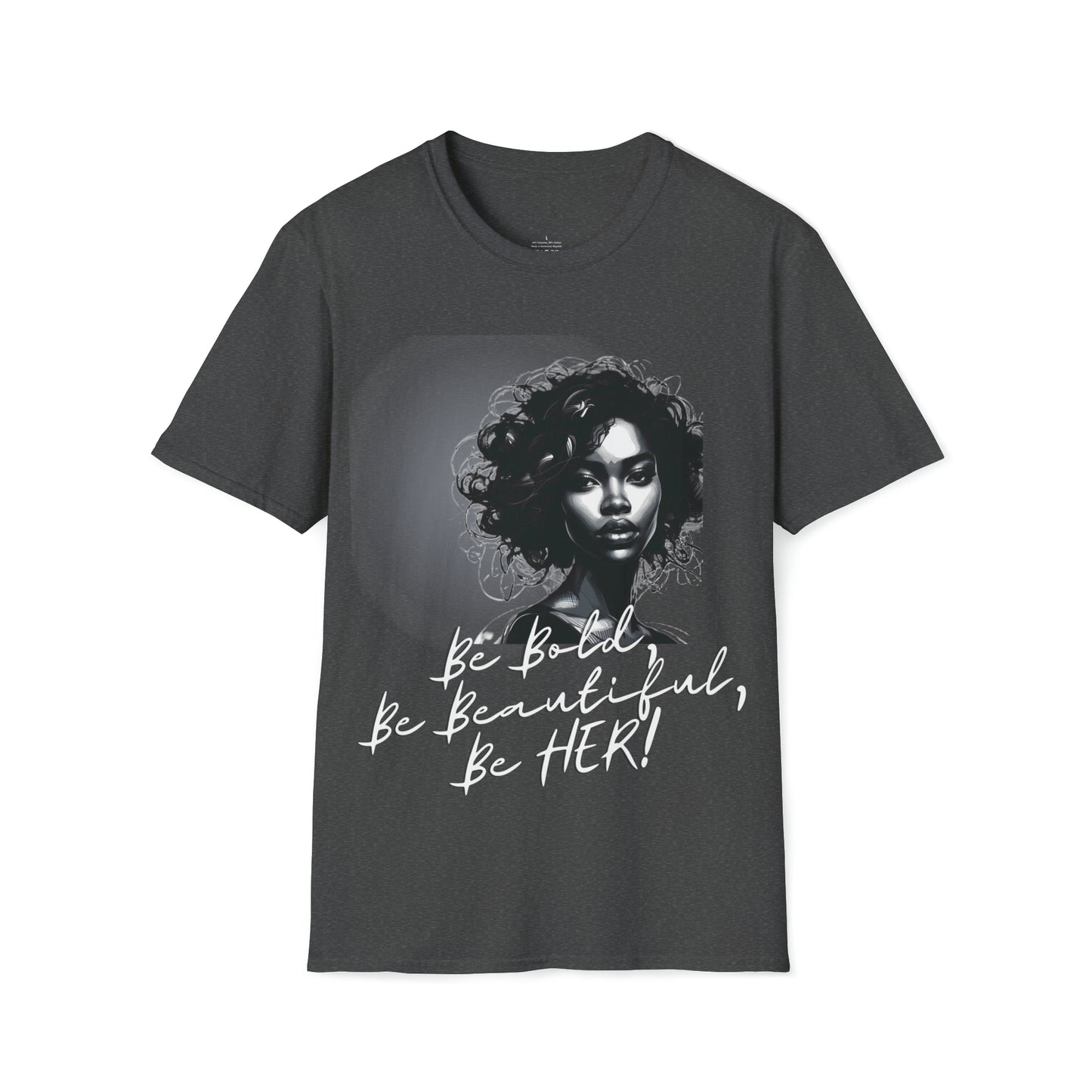 Bold Beautiful Her Blk/White - Dark Heather / S - T-Shirt