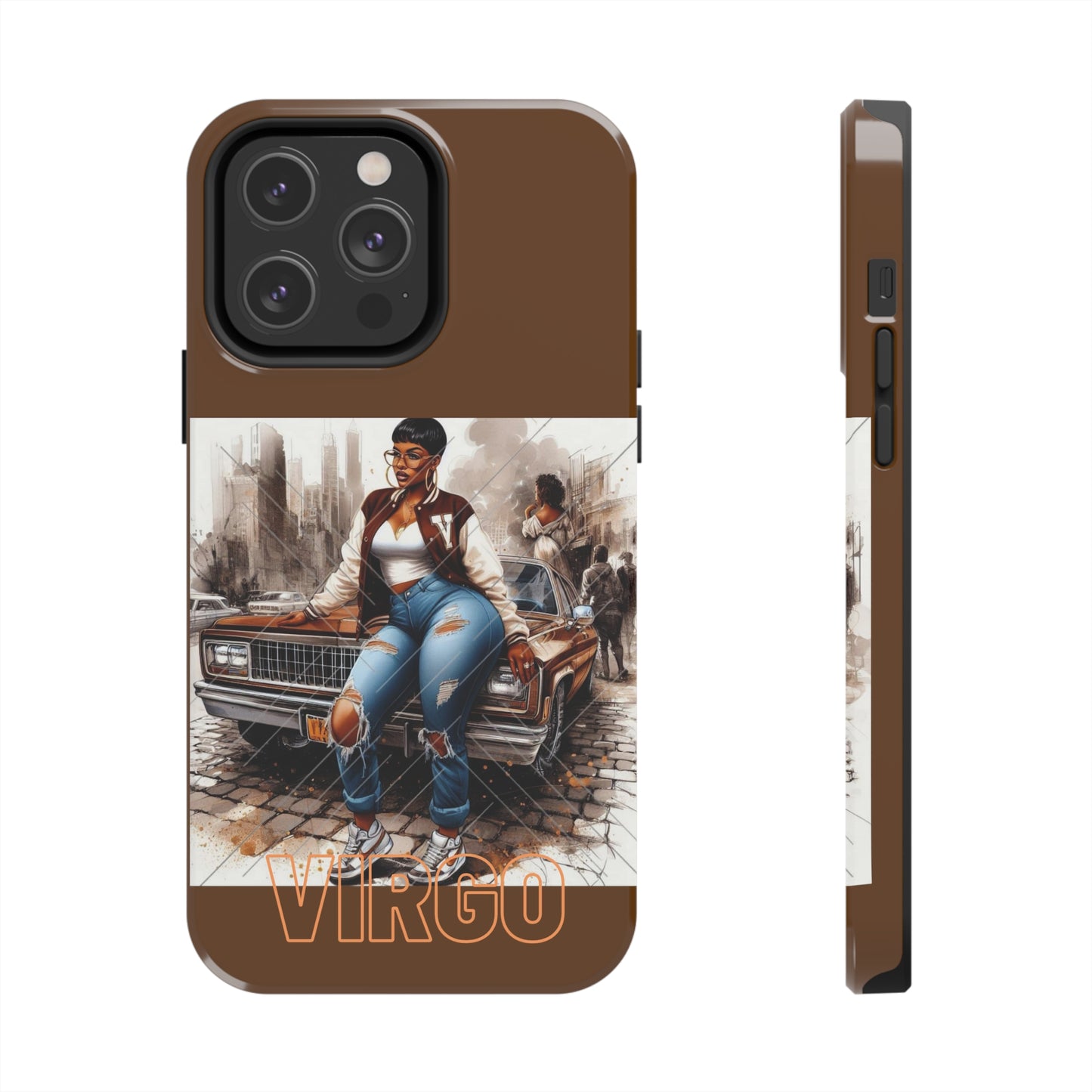 Virgo Brown Tough Phone Cases - iPhone 14 Pro Max - Phone Case