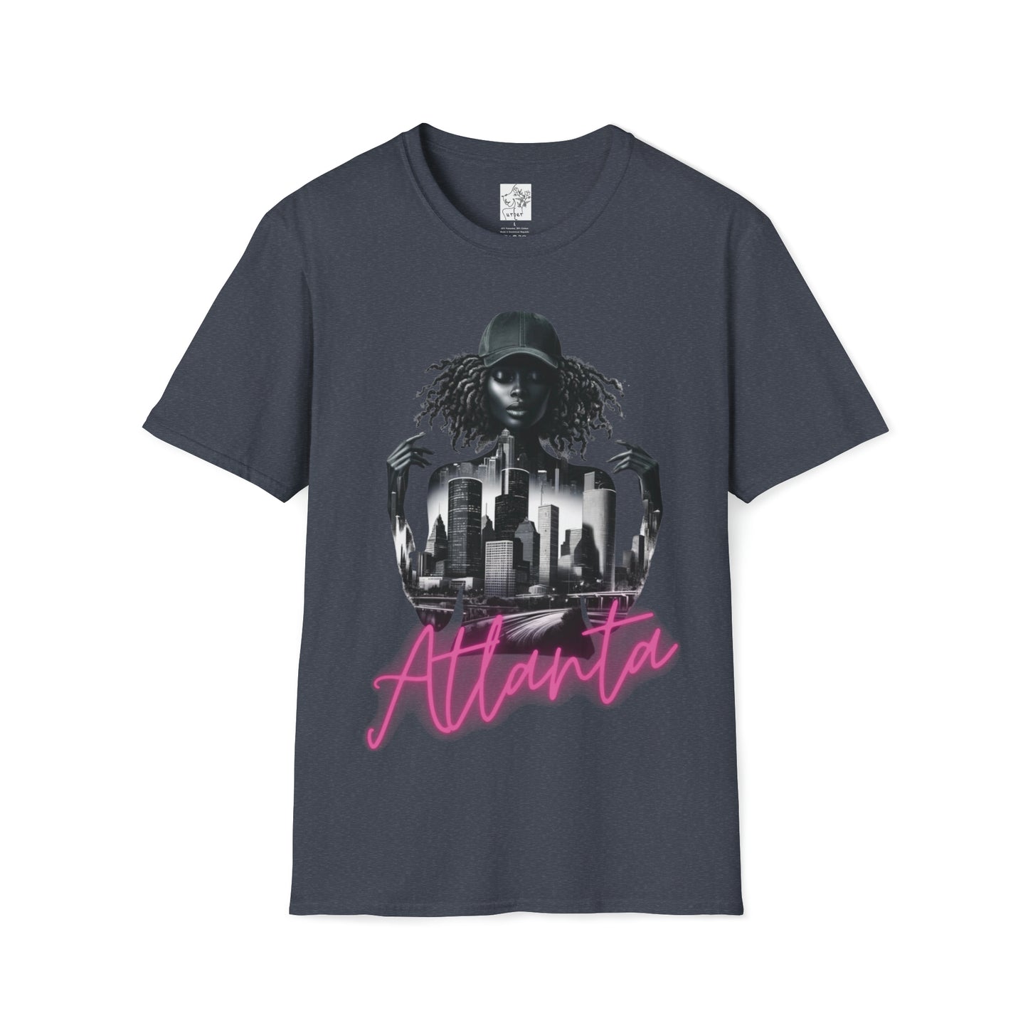 Atlanta Tee Pink - Heather Navy / S - T-Shirt