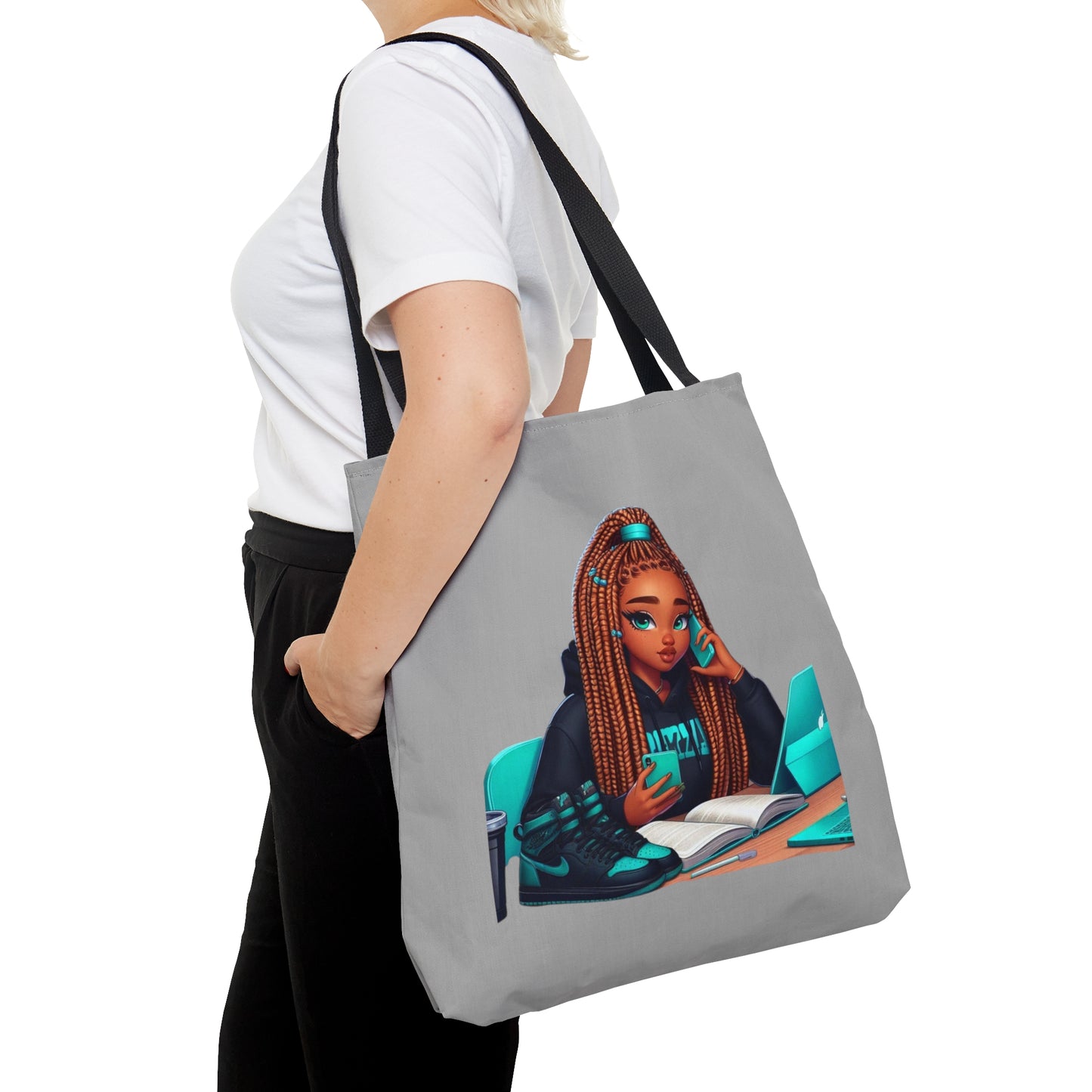 Tote Bag Teal/Grey - Bags