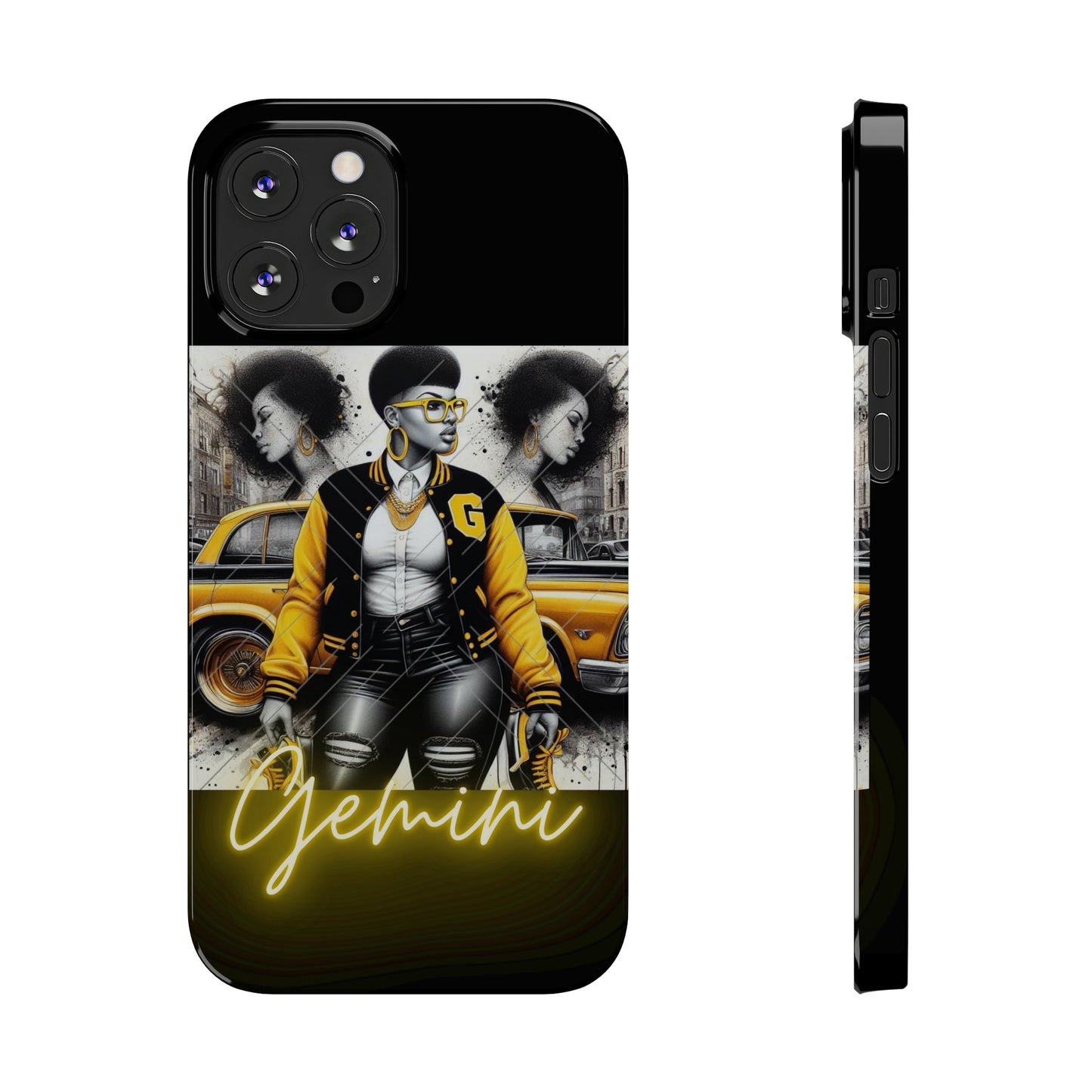 Gemini blk Phone Cases - iPhone 12 Pro Max - Phone Case