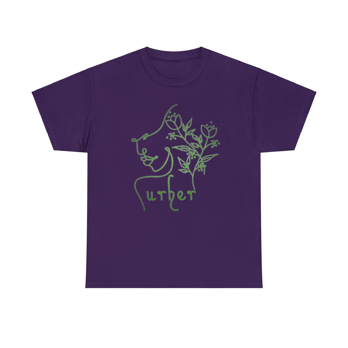 URHER Green Heavy Cotton Tee - Purple / S - T-Shirt