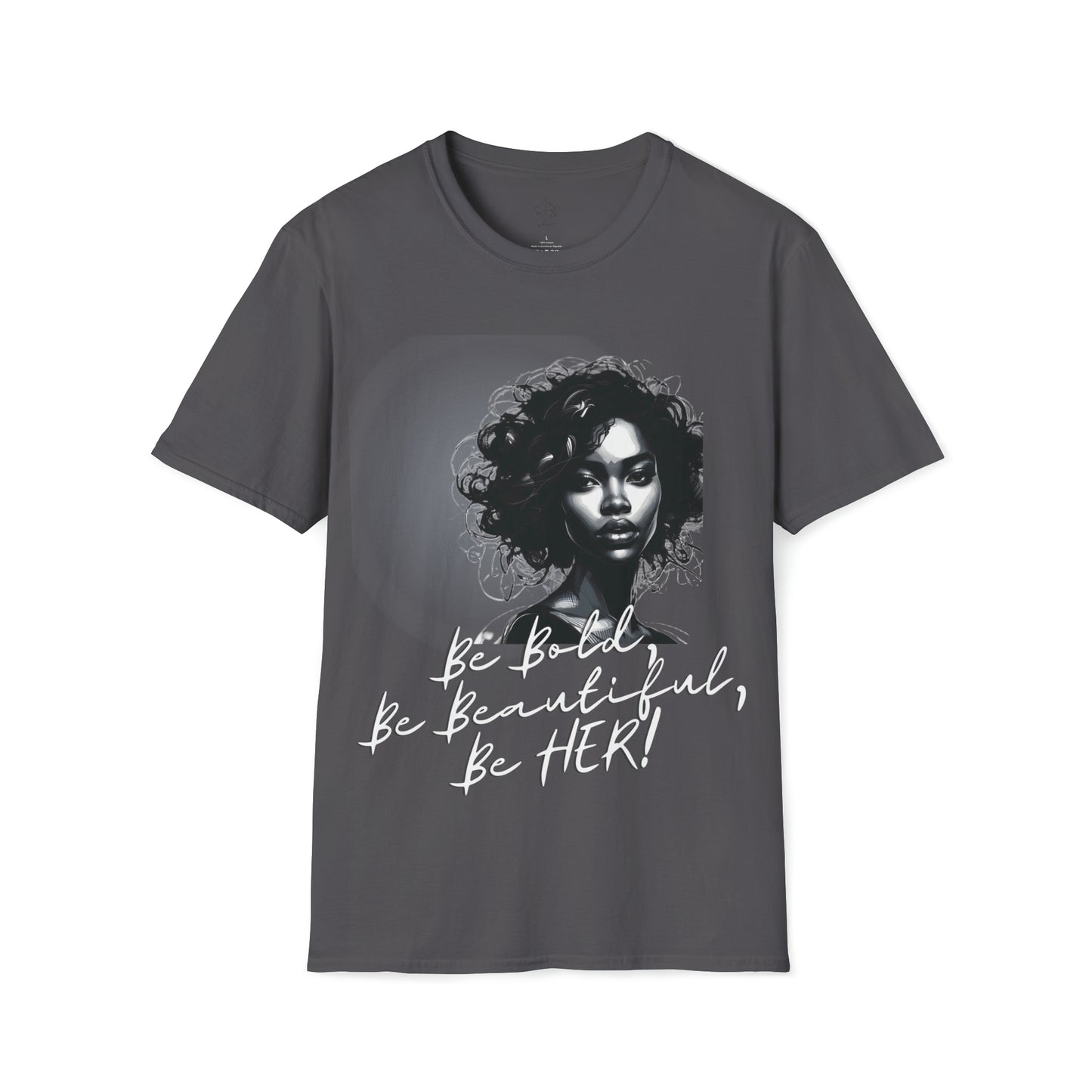 Bold Beautiful Her Blk/White - Charcoal / S - T-Shirt