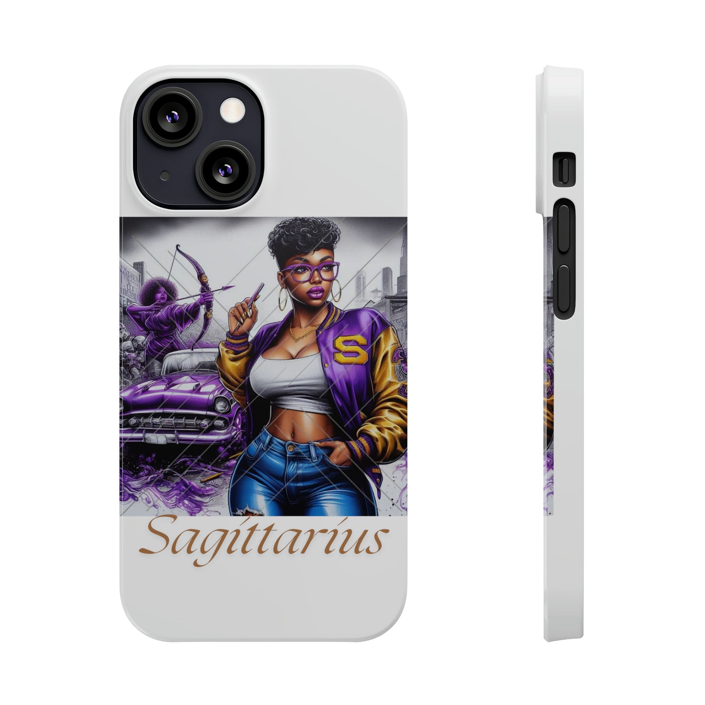 Sagittarius Slim Phone Cases - iPhone 13 Mini - Phone Case