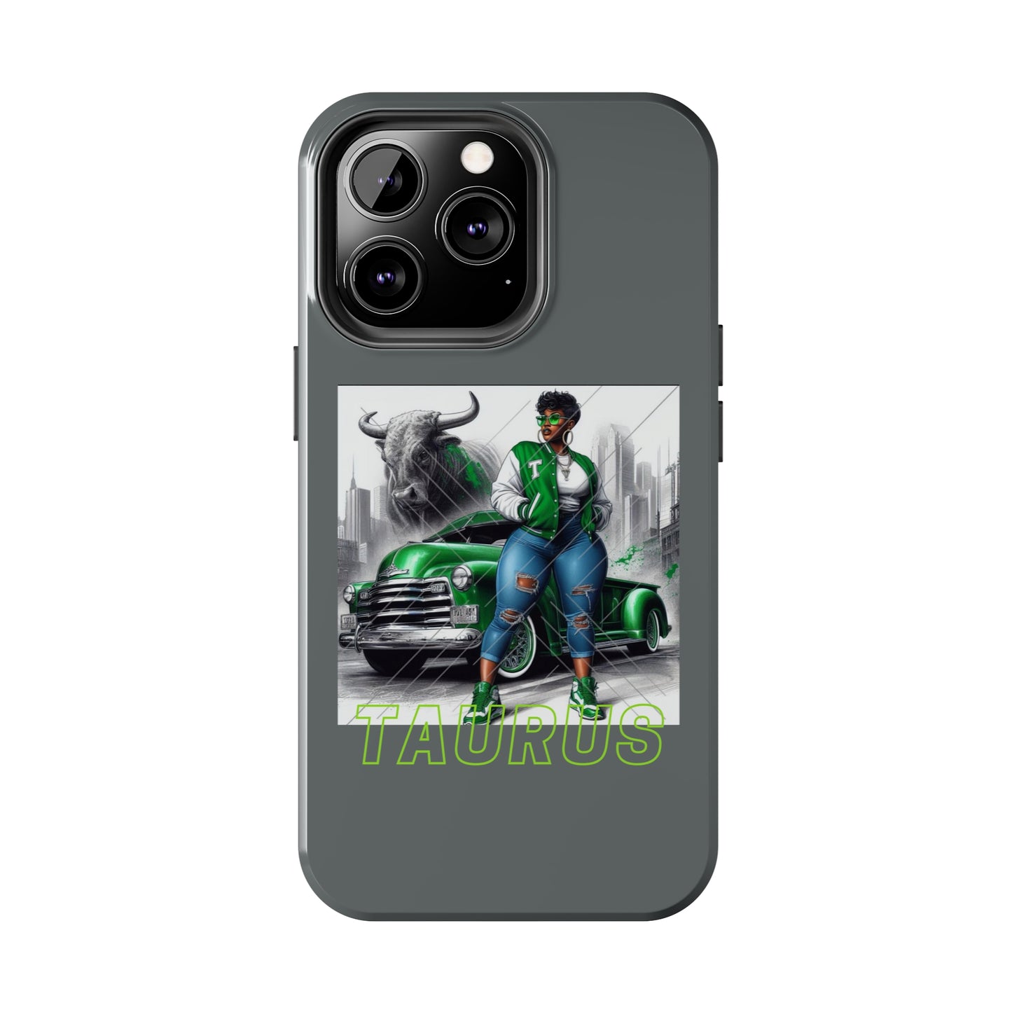 Taurus Grey Tough Phone Cases - Phone Case