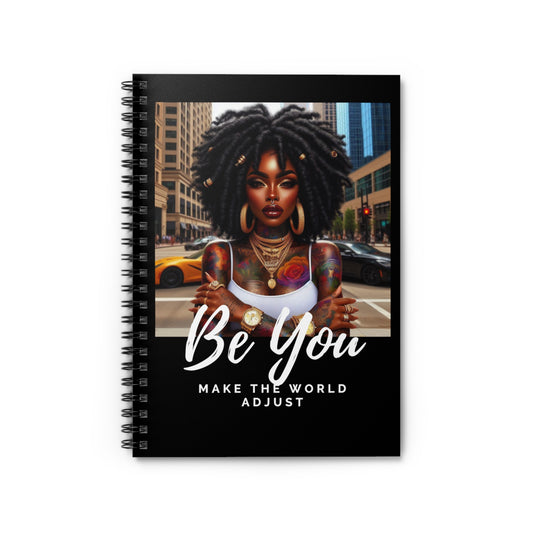 Be You Curly Notebook - Ruled Line - One Size - Paper products