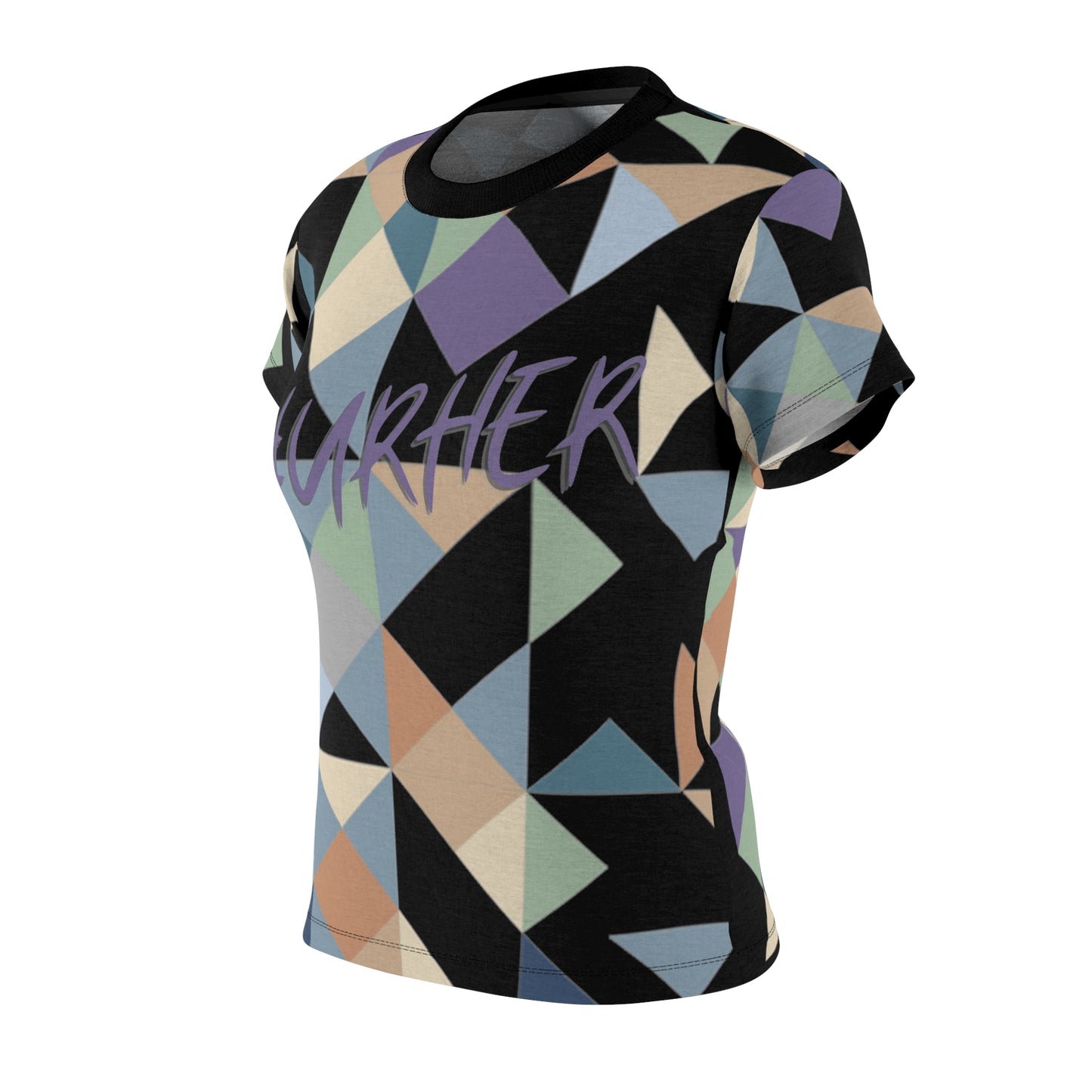 Geo Black #URHER Shirt - All Over Prints